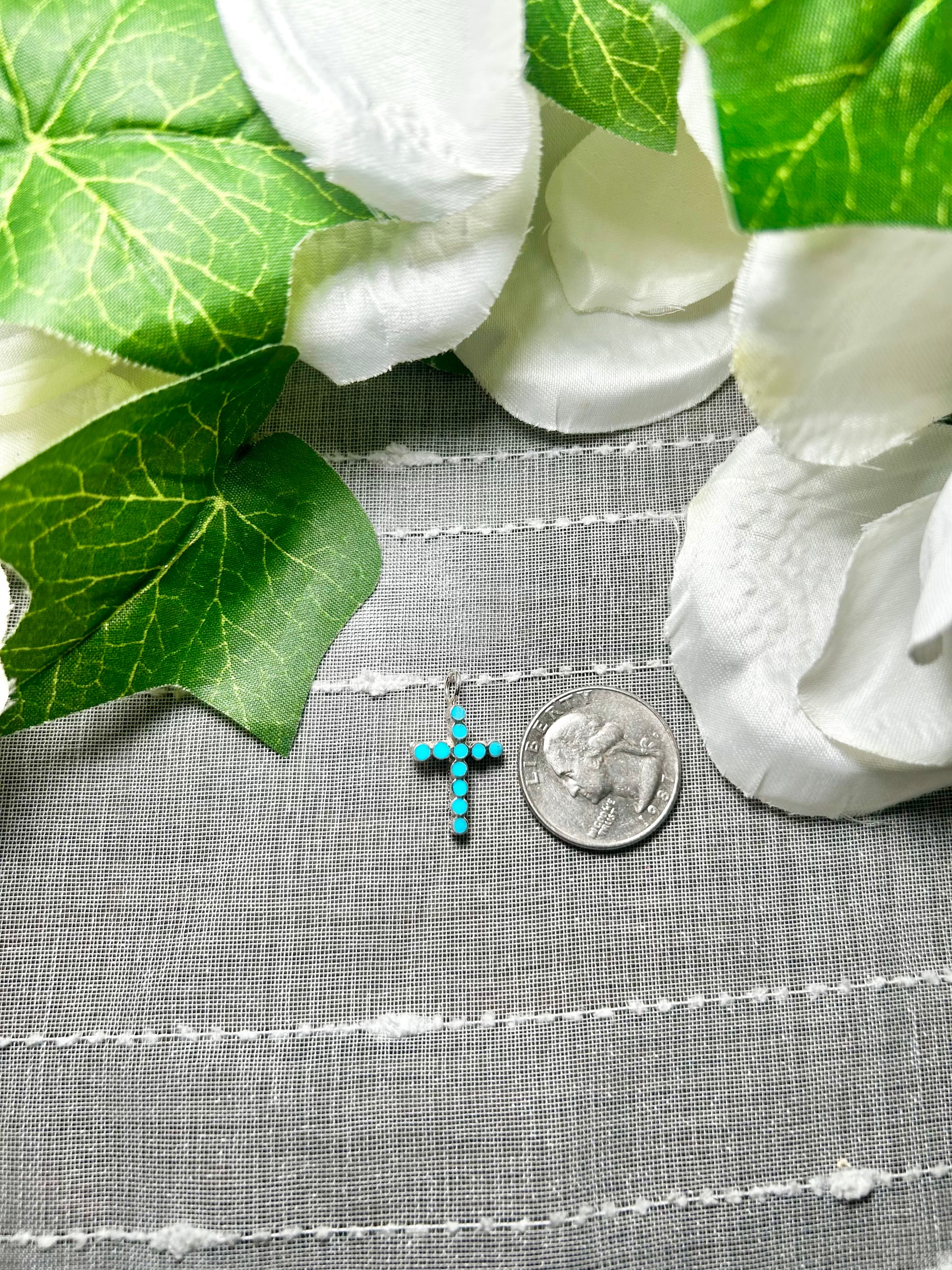 Zuni Kingman Turquoise & Sterling Silver Pendant