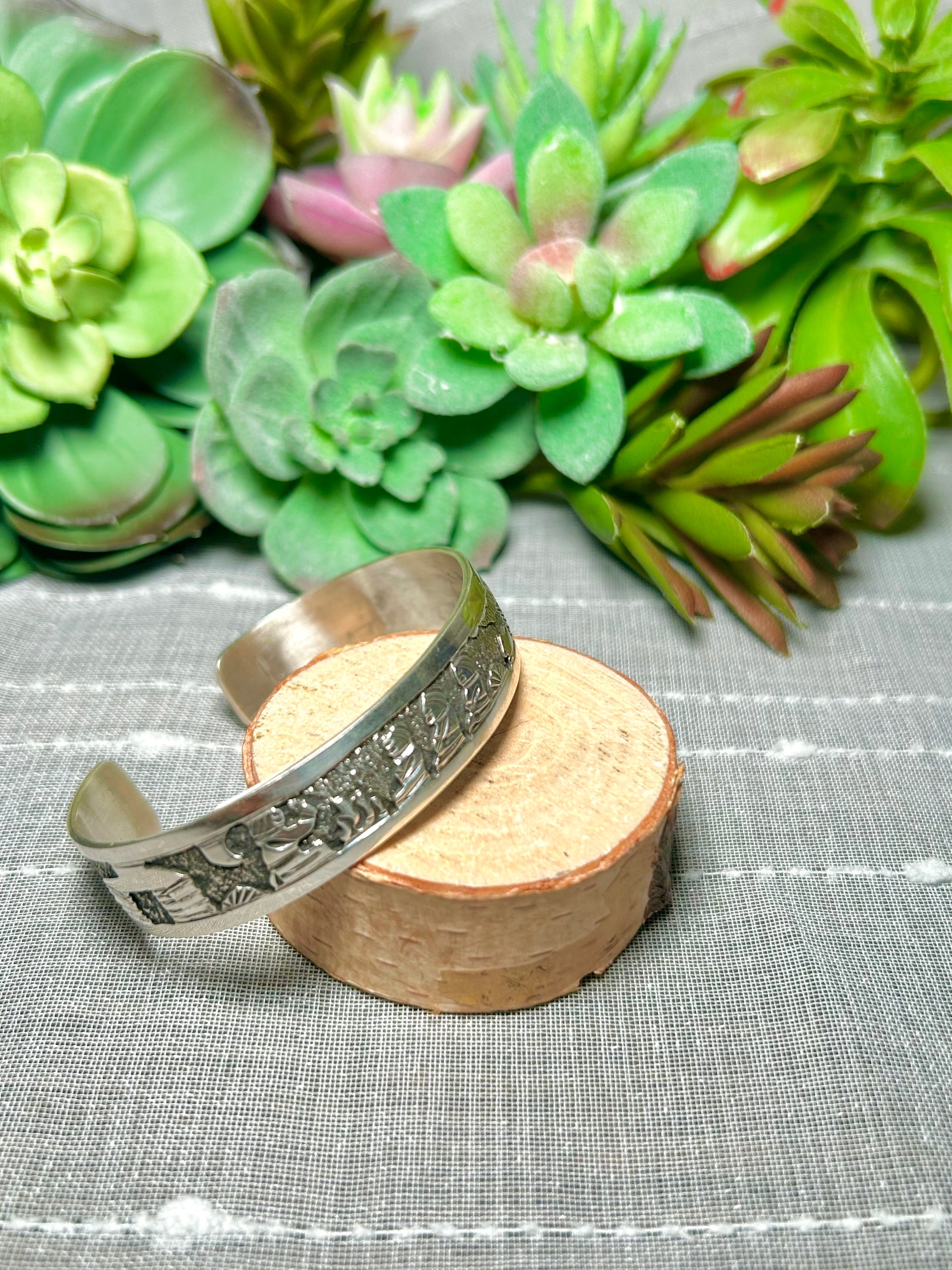 Elaine Becenti Sterling Silver Cuff Bracelet