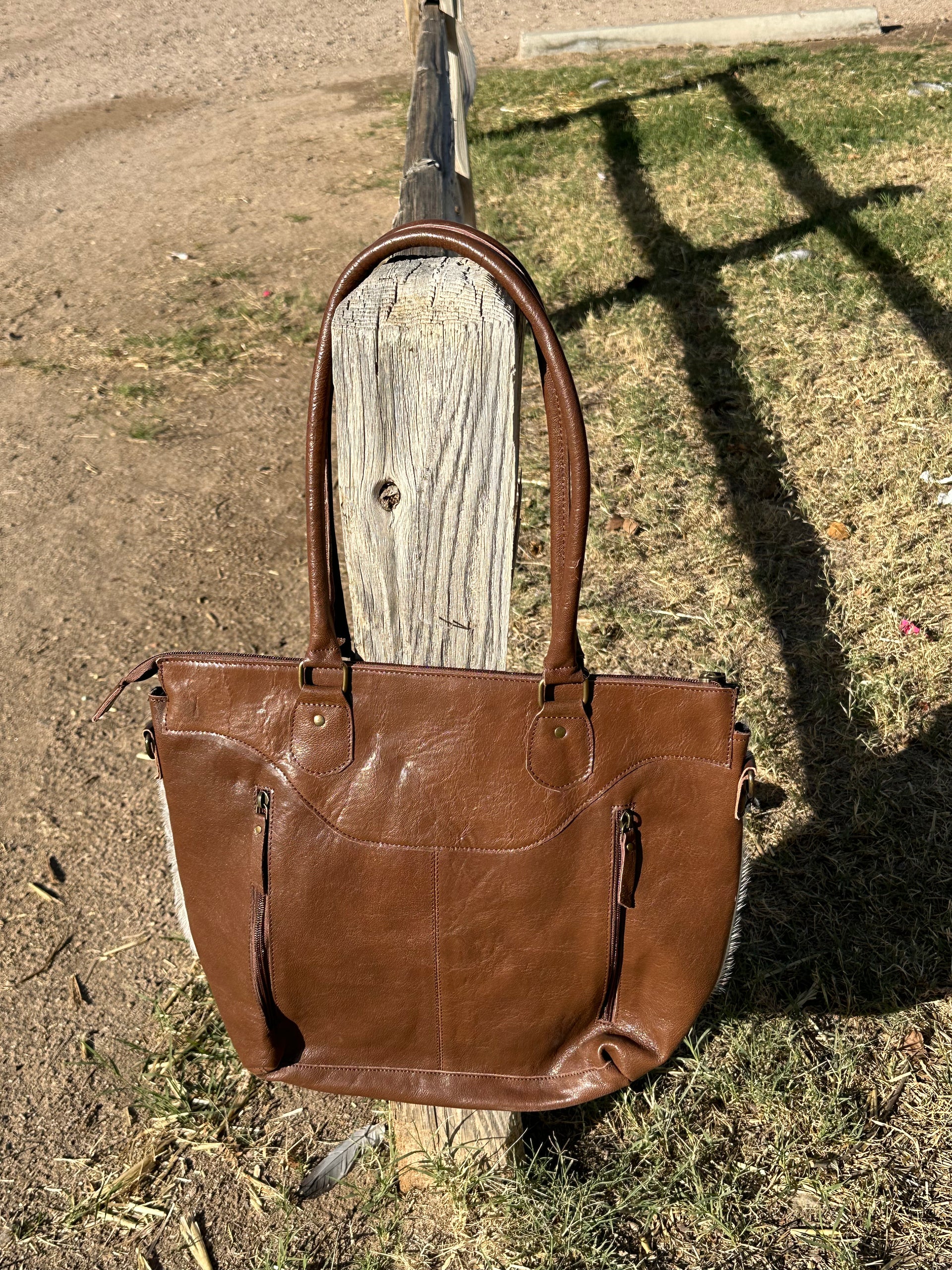Genuine Tooled Leather Cowhide Purse