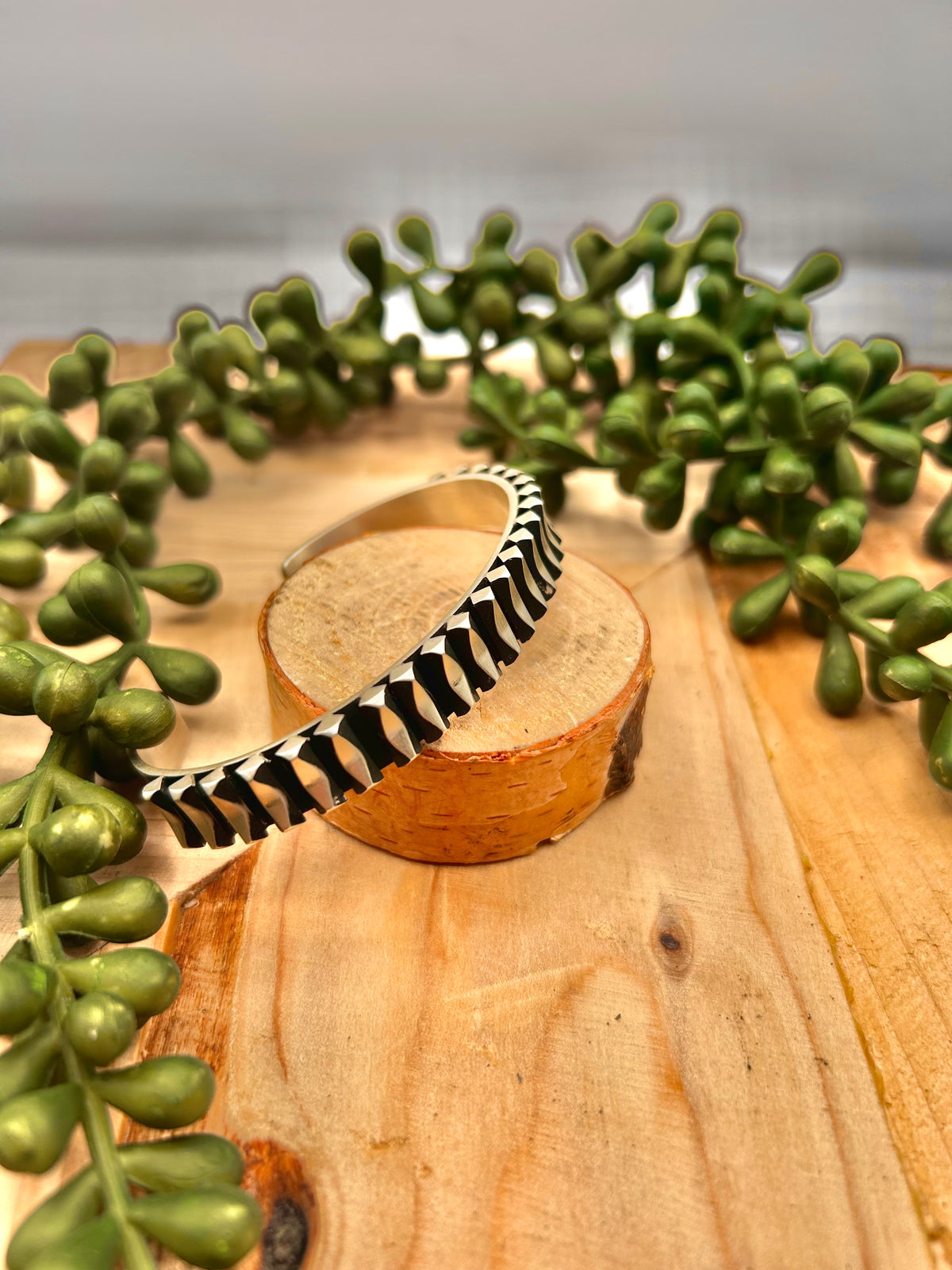 Leander Tahe Sterling Silver Cuff Bracelet