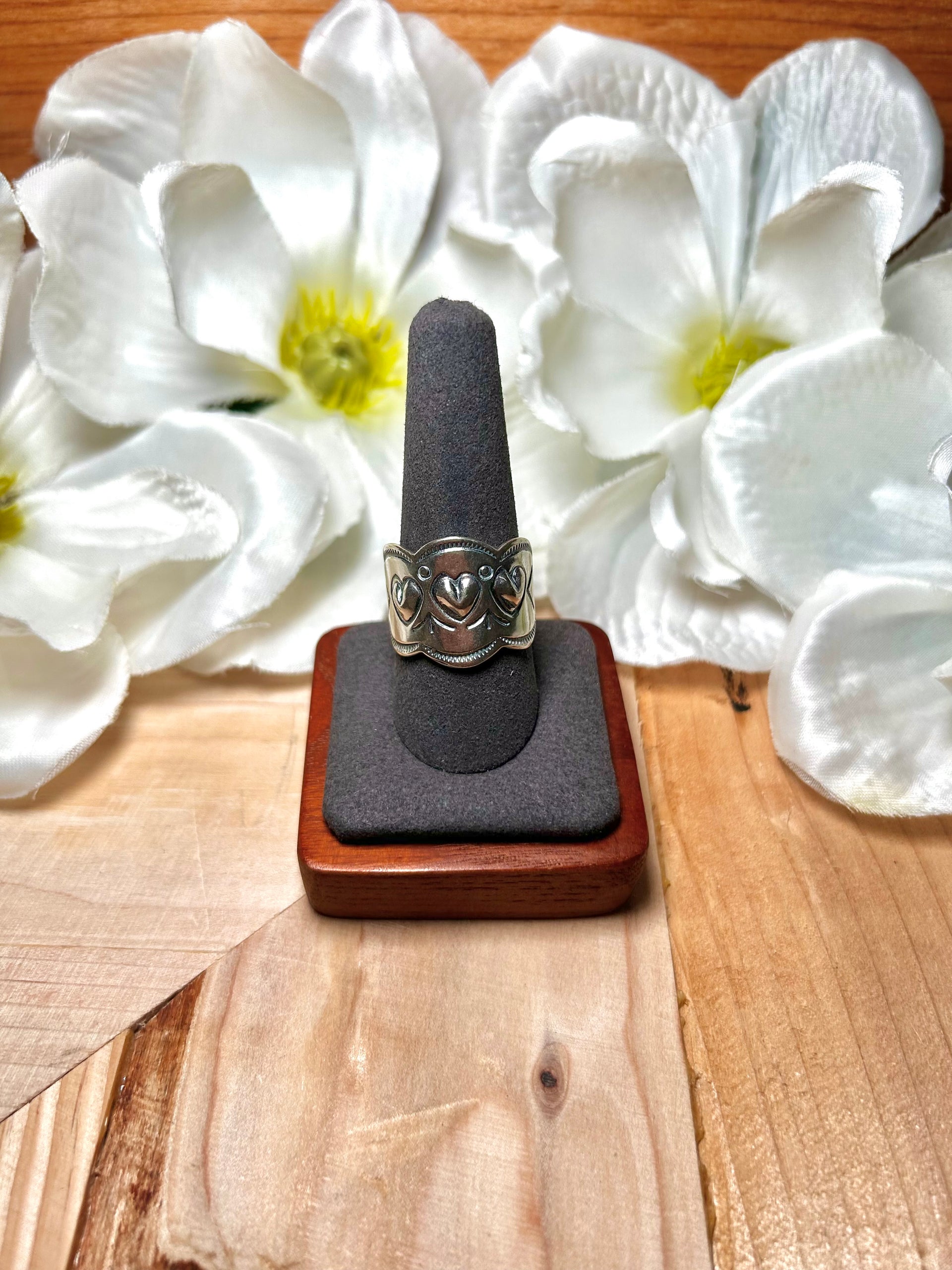 Navajo Made Sterling Silver Ring Size 10