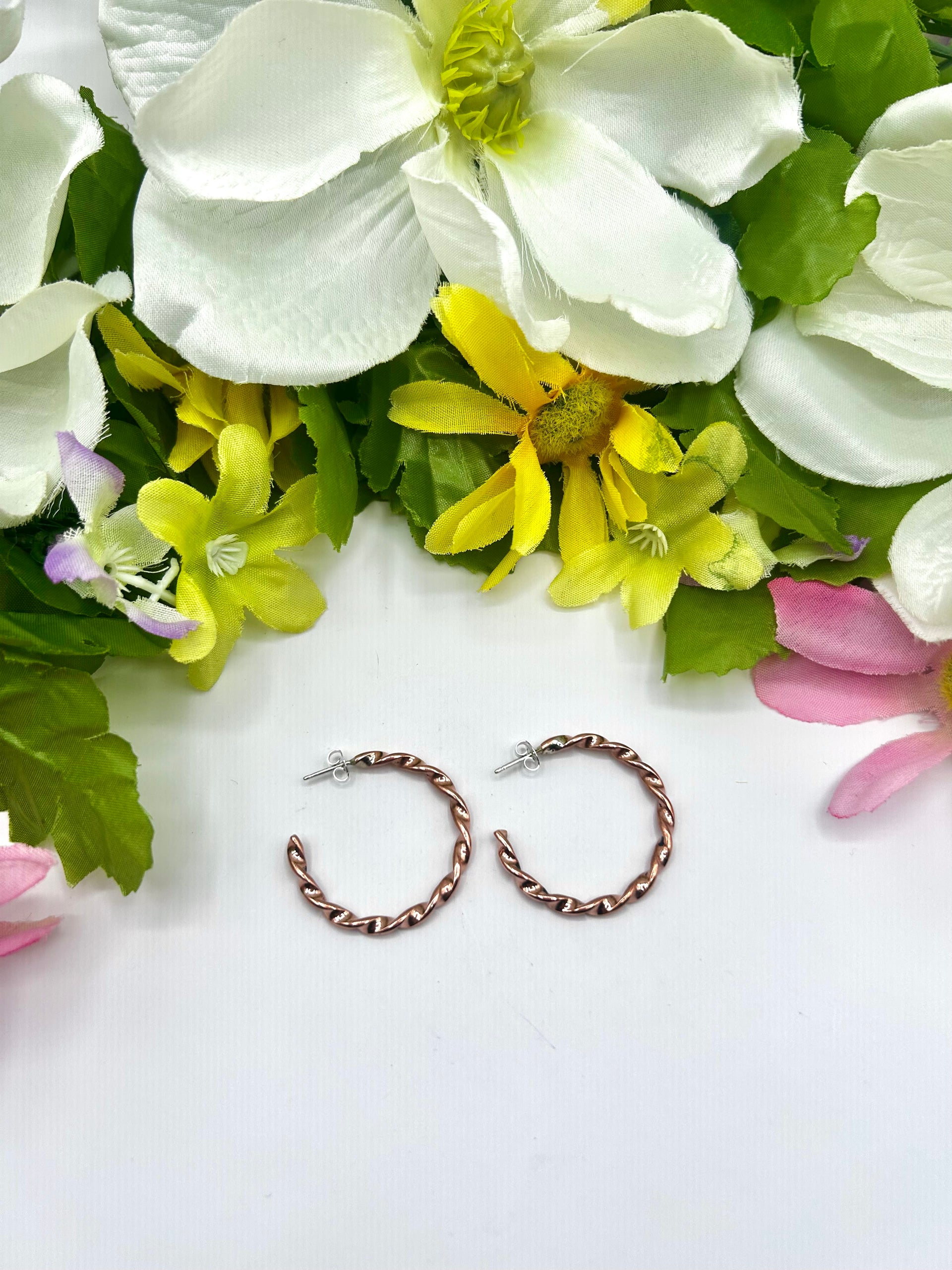 Navajo Made Copper Post Earrings