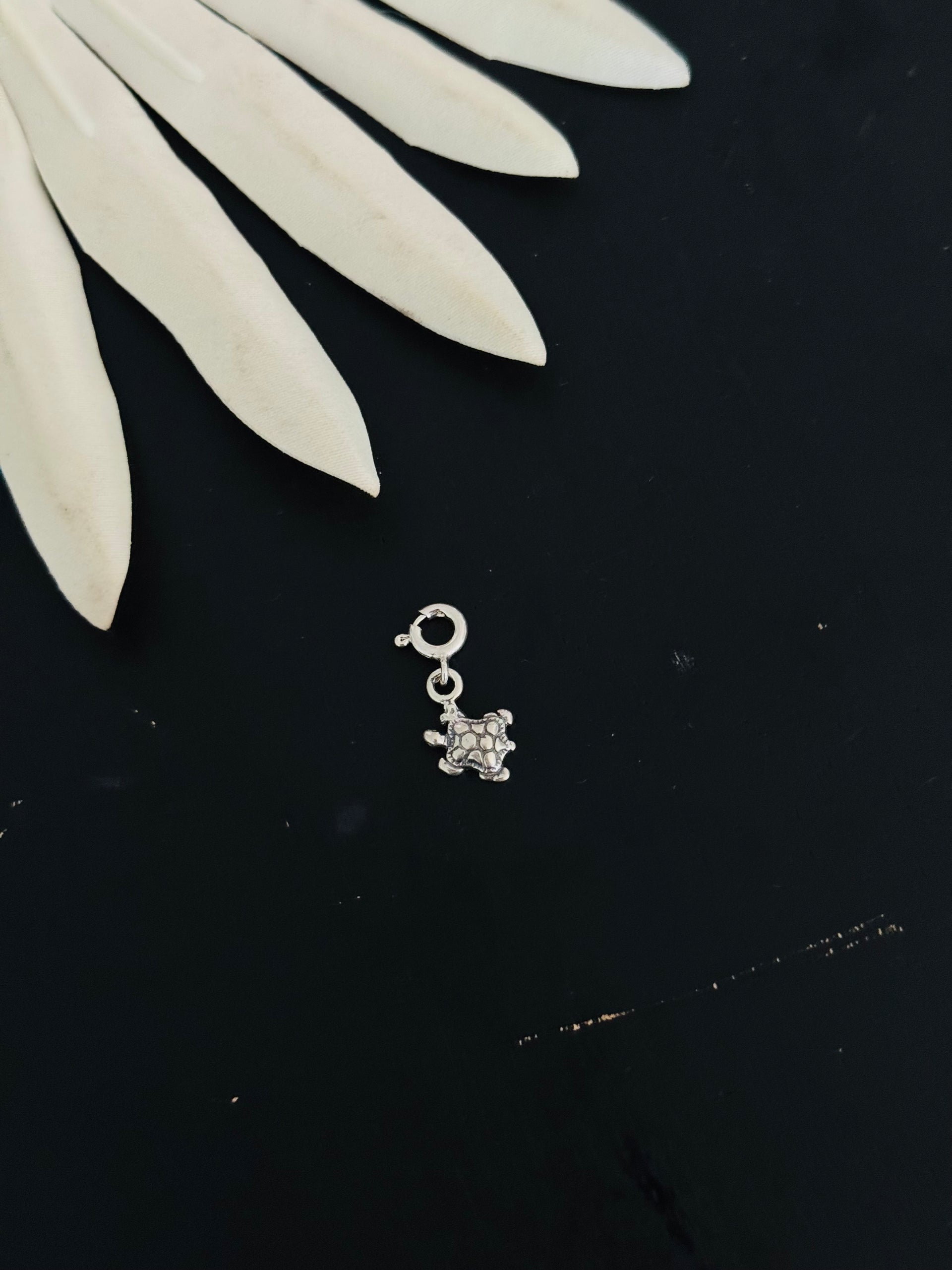 Navajo Made Sterling Silver Turtle Cast Charms