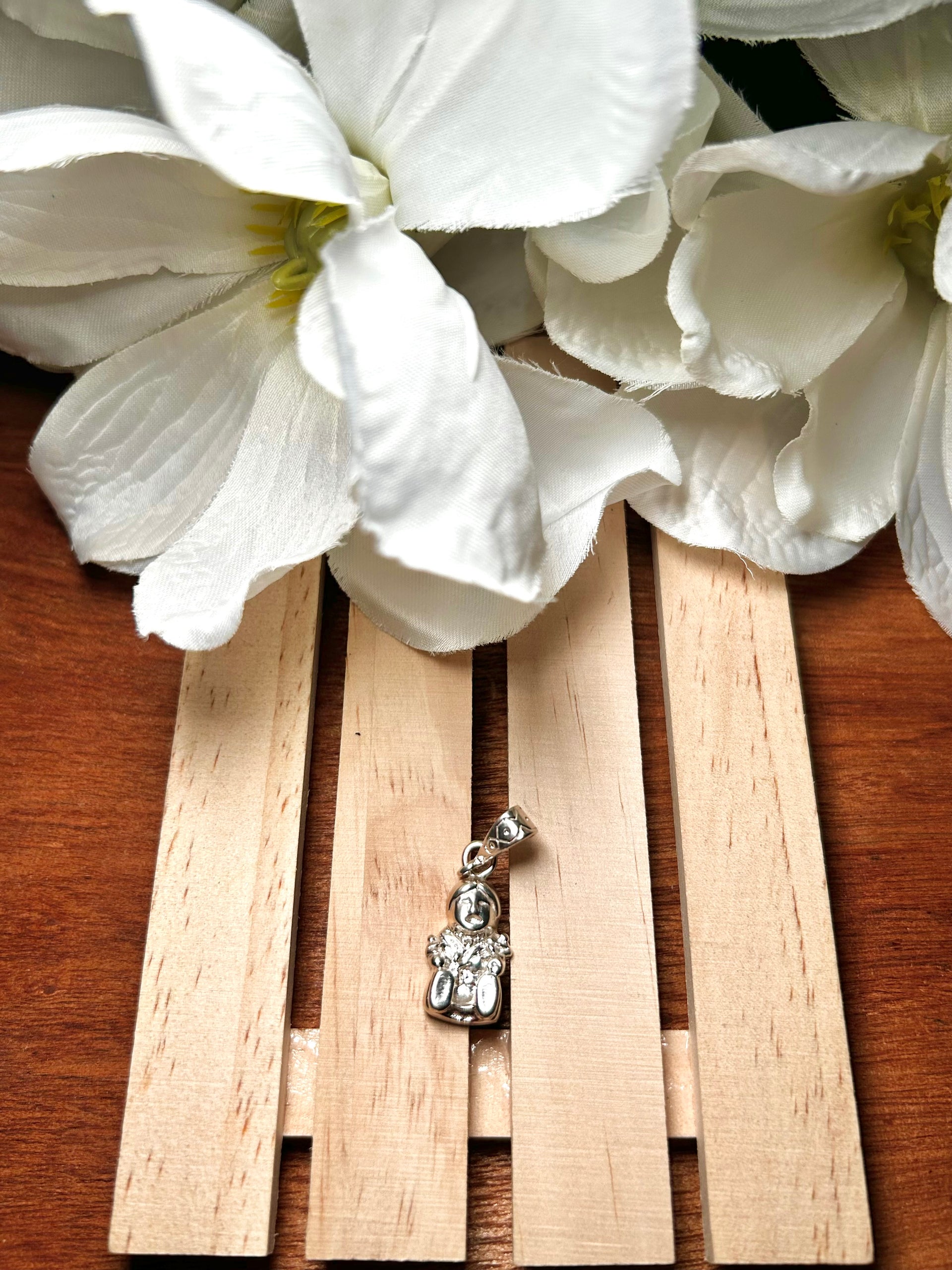 Navajo Made Sterling Silver Cast Pendant