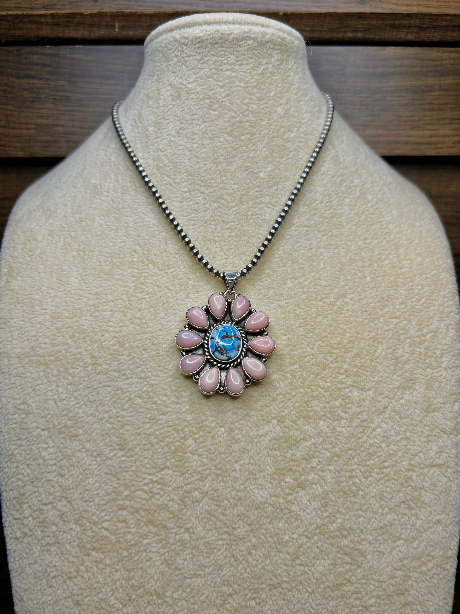 Southwest Multi Stone & Sterling Silver Pendant