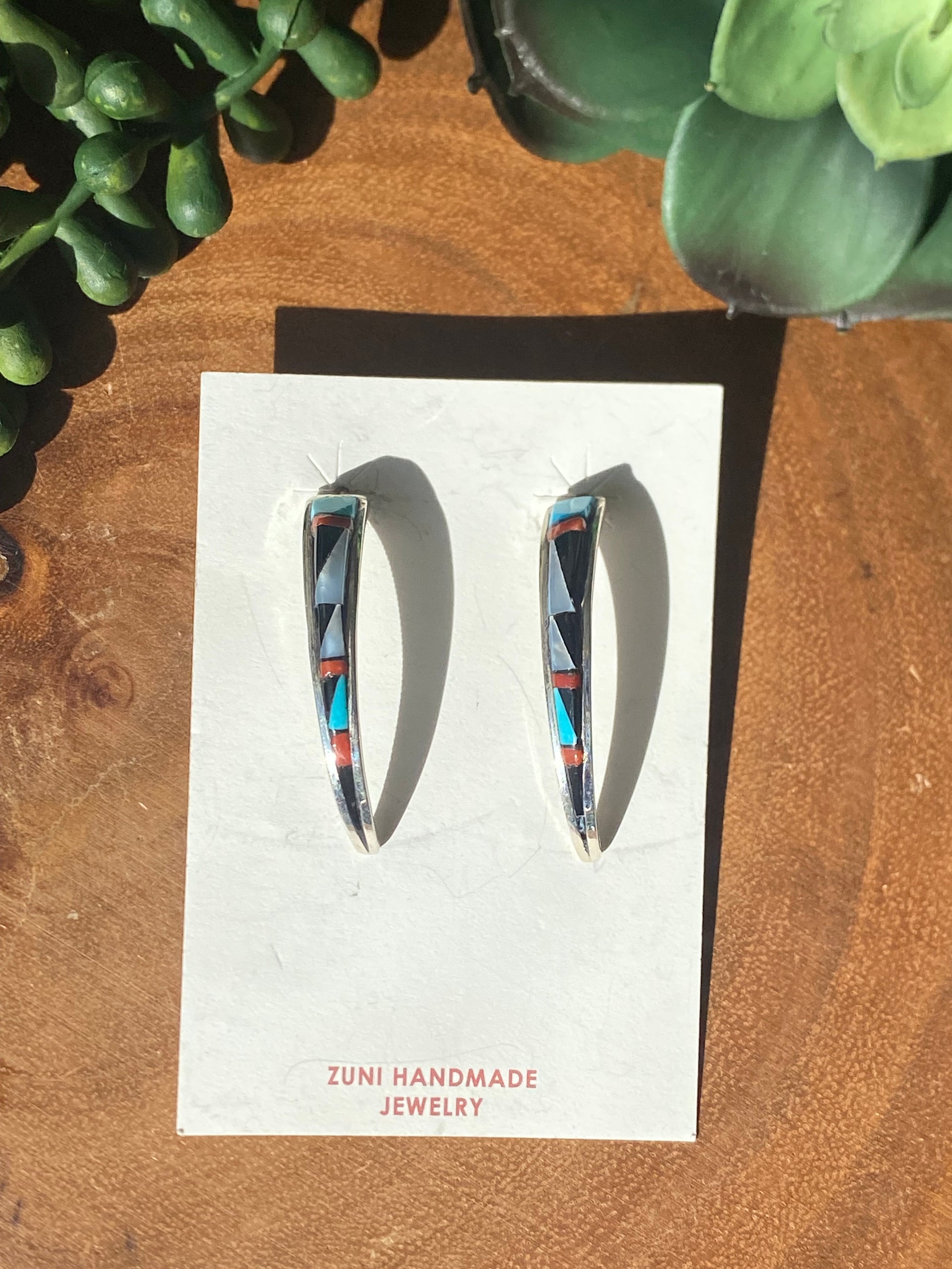 Lucy Sheekya Multi Stone & Sterling Silver Post Earrings