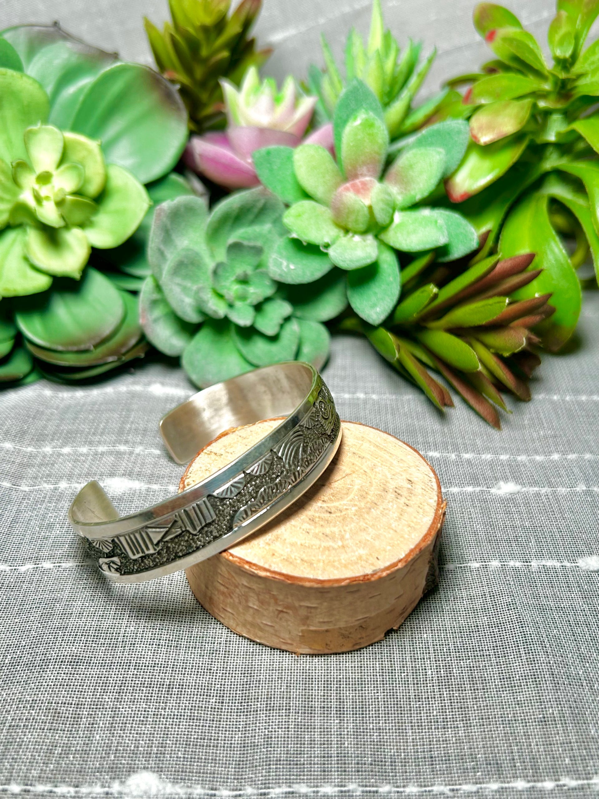 Elaine Becenti Sterling Silver Cuff Bracelet