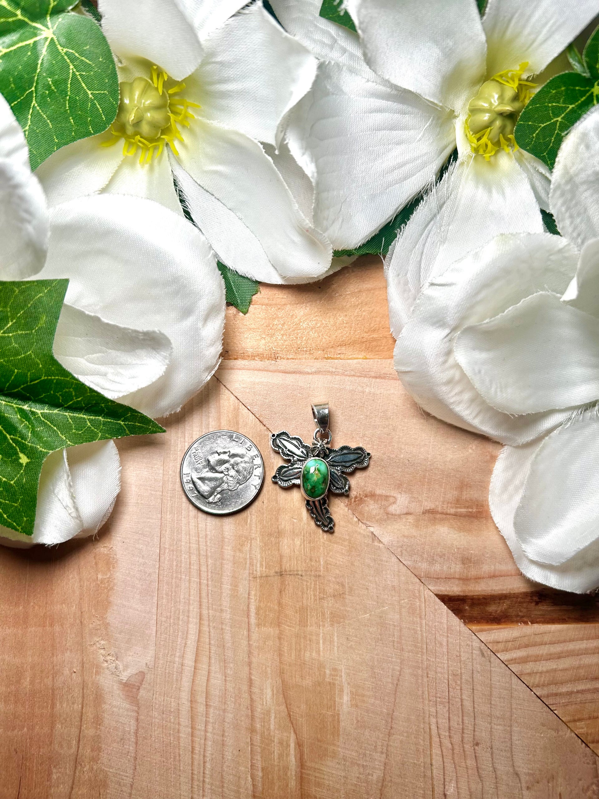 Jeneme Delgarito Sonoran Mountain & Sterling Silver Pendant