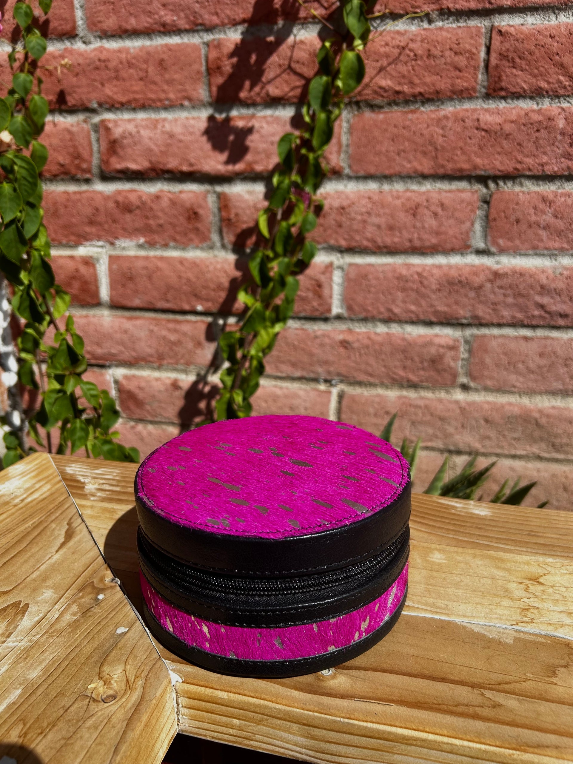 Genuine Leather Cowhide Jewelry Box