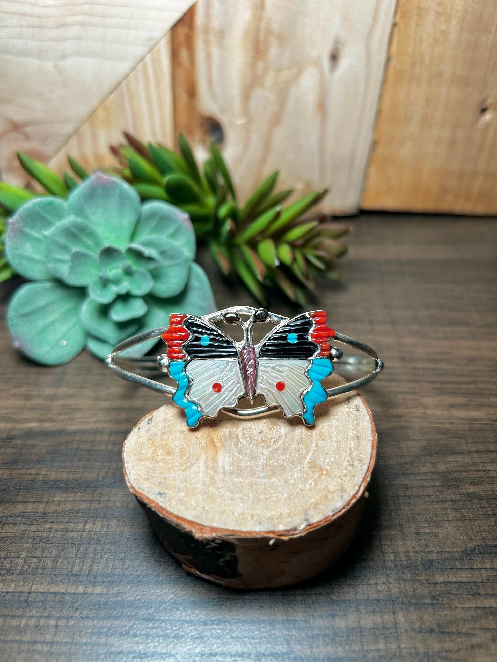 Tamara Pinto Multi Stone & Sterling Silver Cuff Bracelet