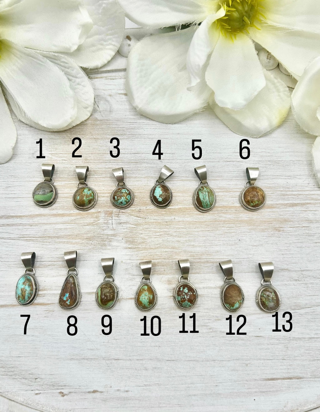 Navajo Made Royston Turquoise & Sterling Silver Pendant