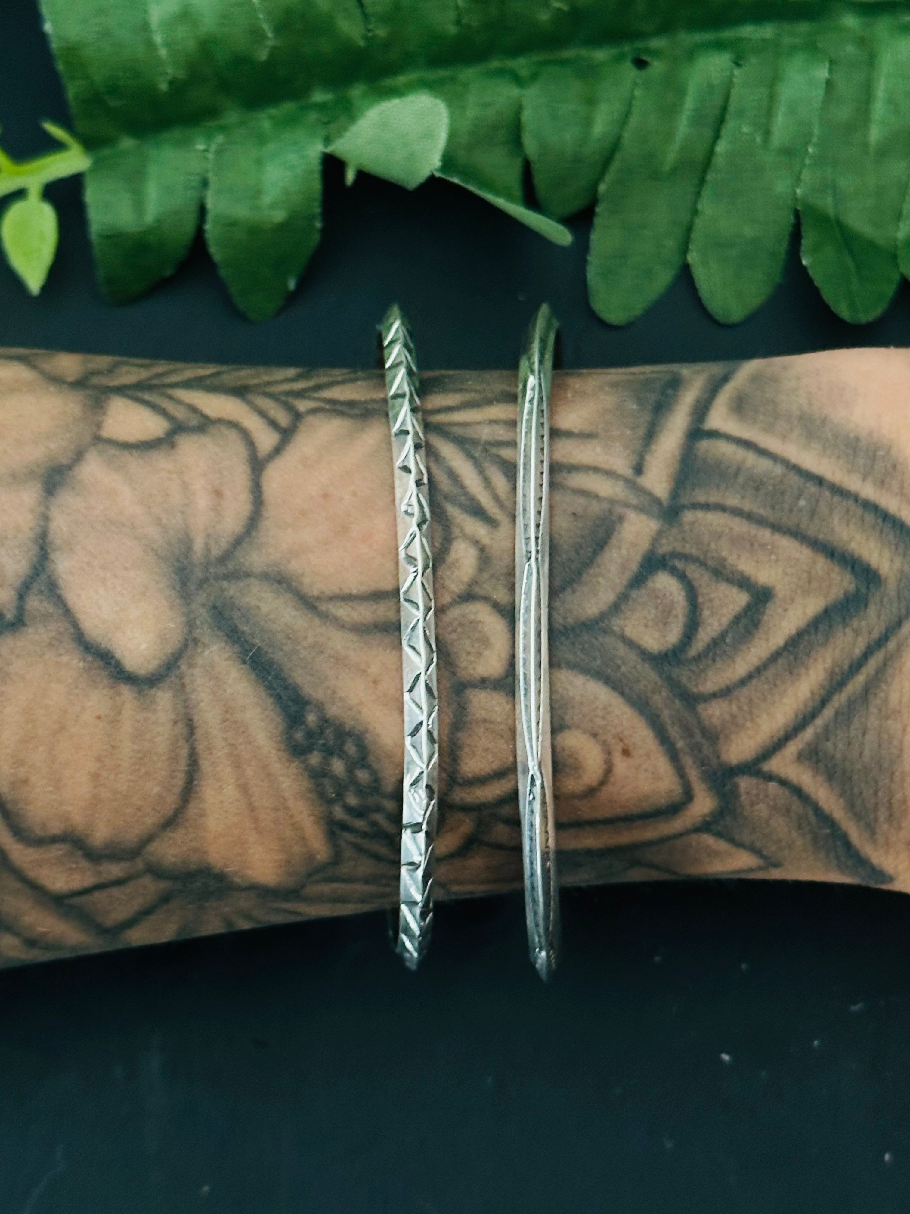 Navajo Made Sterling Silver Cuff Bracelet