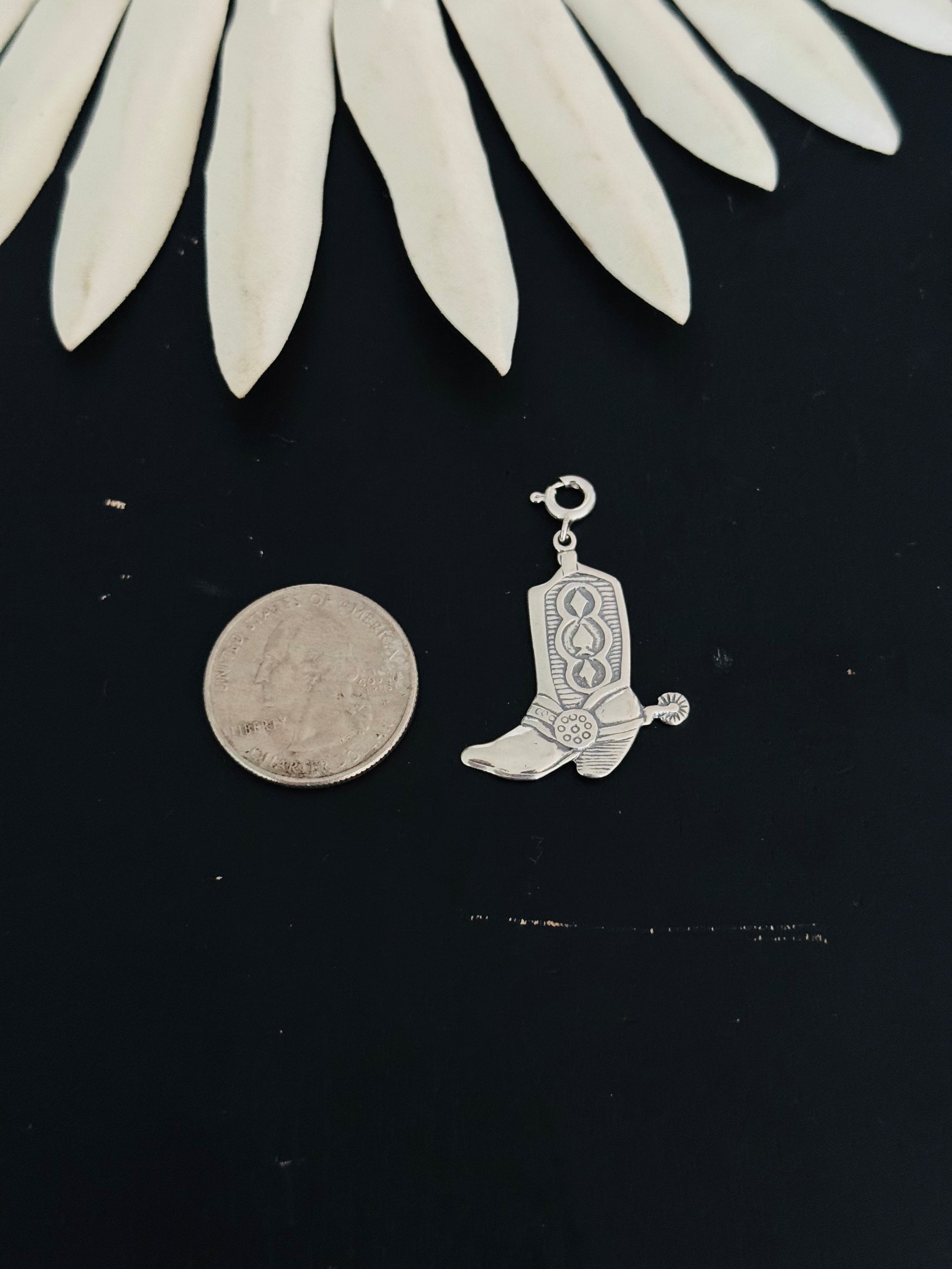 Navajo Made Sterling Silver Boot Cast Charms