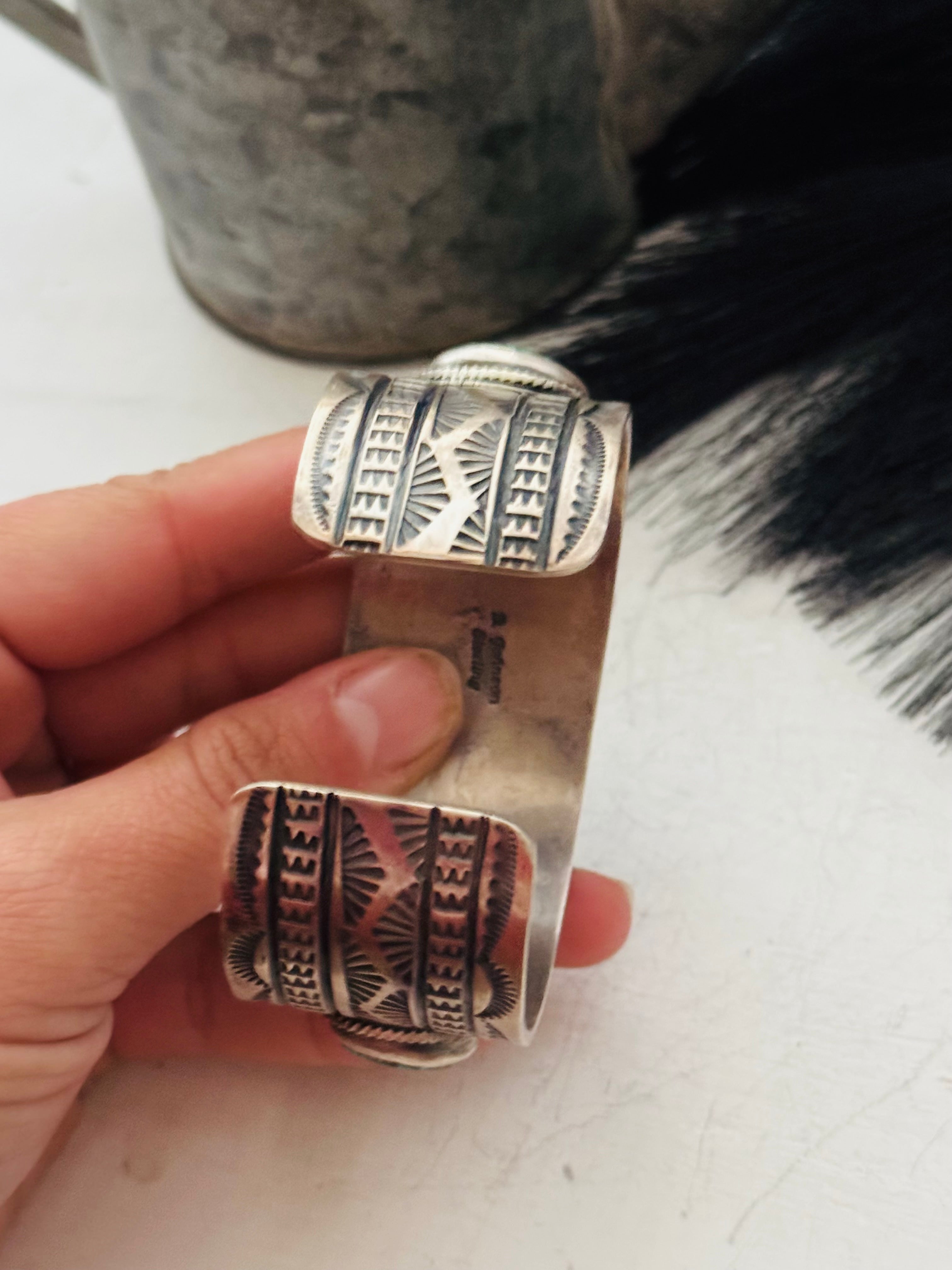 Bobby Johnson Sonoran Mountain Turquoise & Sterling Silver Cuff Bracelet