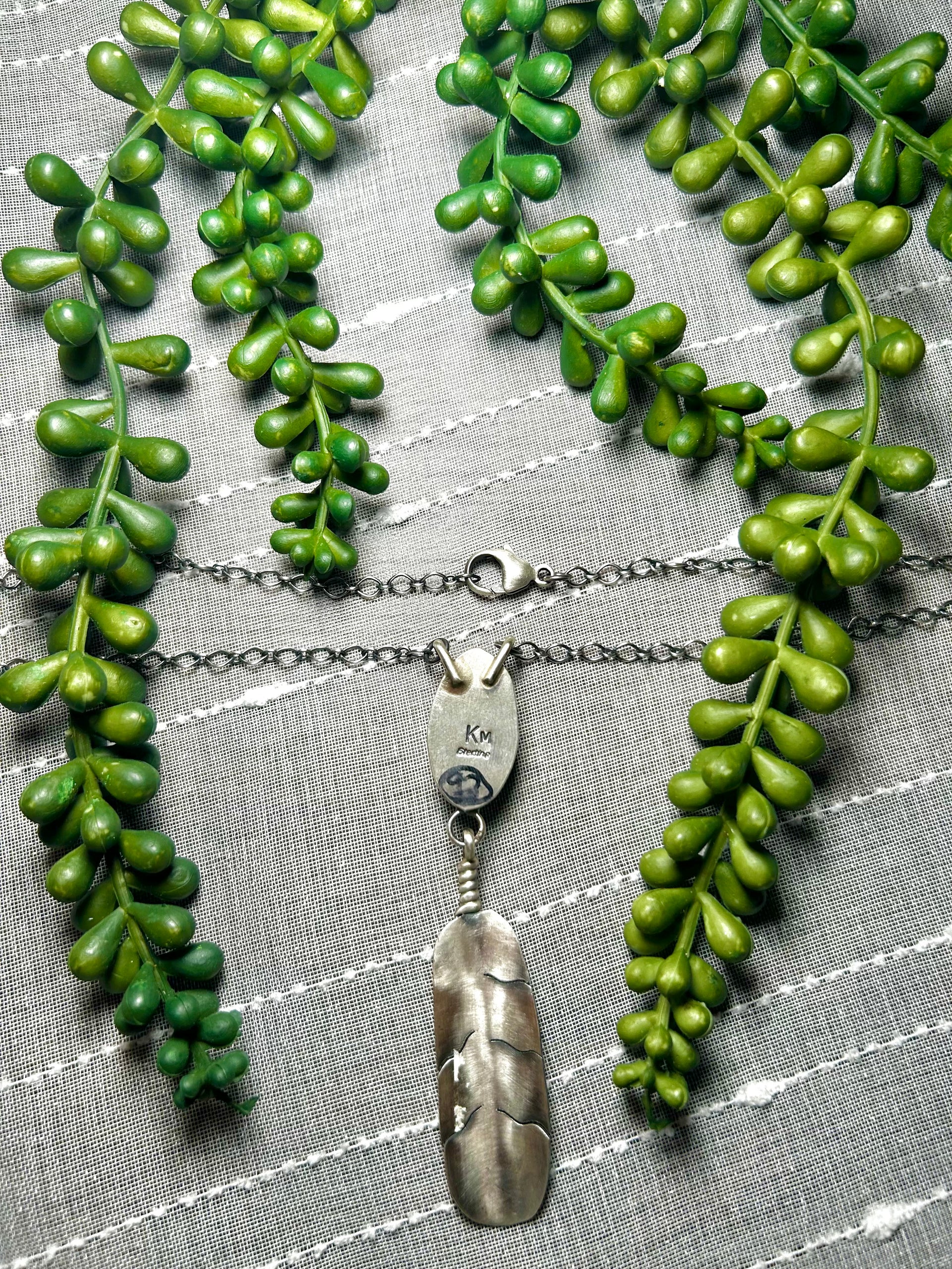 Kobe Martinez Pilot Mountain Turquoise & Sterling Silver Necklace