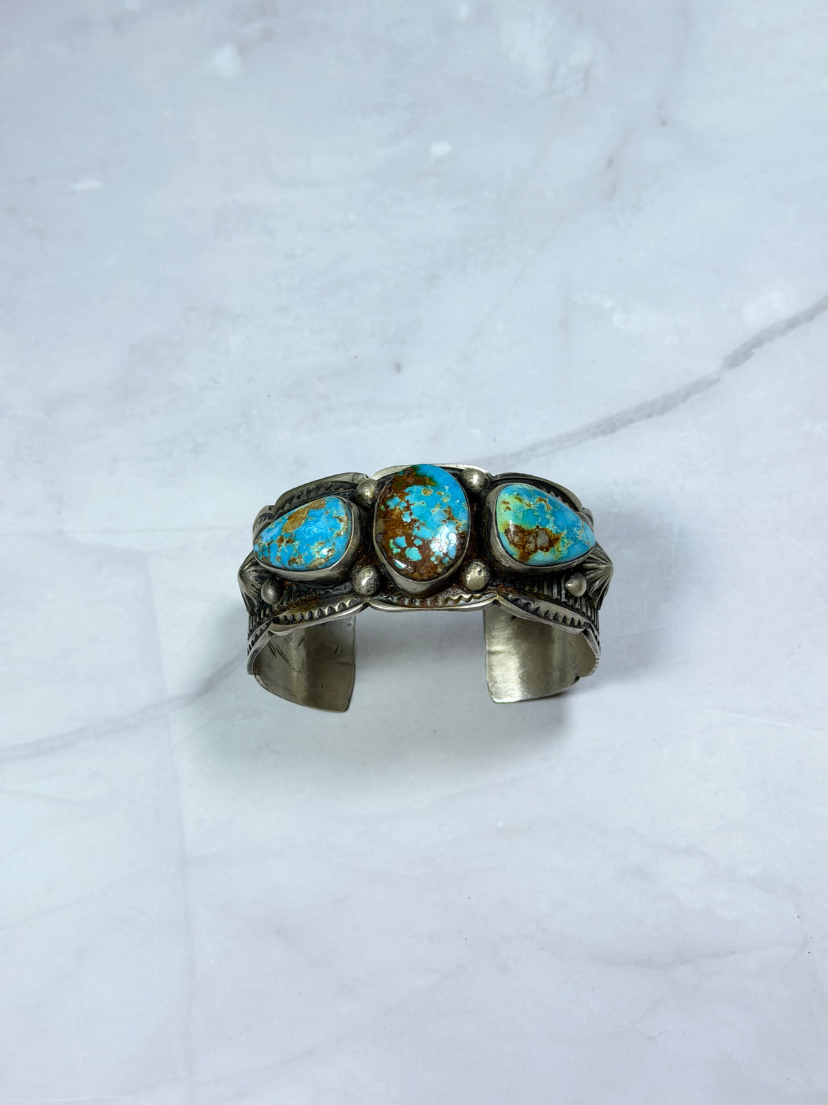 Tillie Jon Royston Turquoise & Sterling Silver Cuff Bracelet