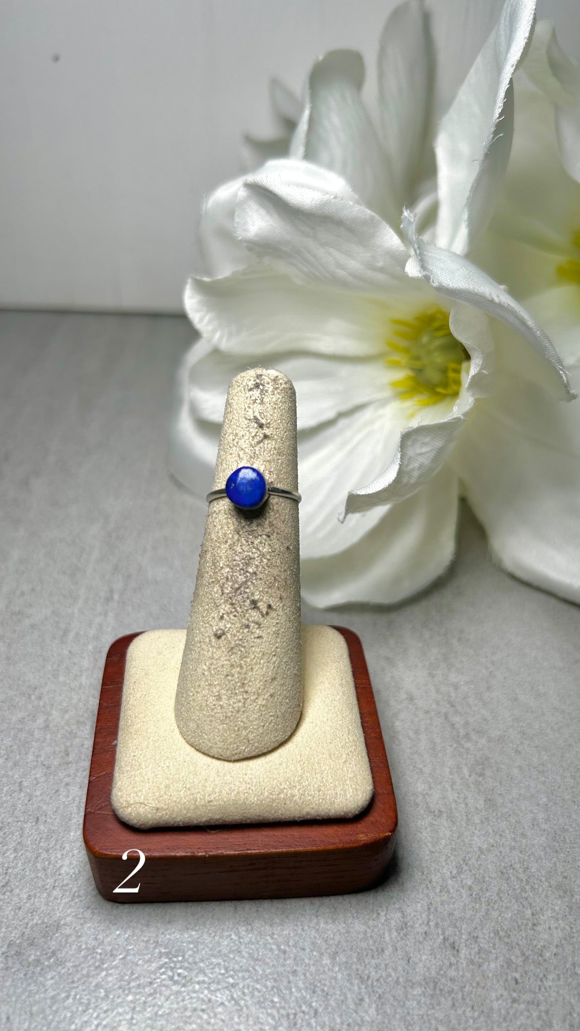 Navajo Made Lapis & Sterling Silver  Ring