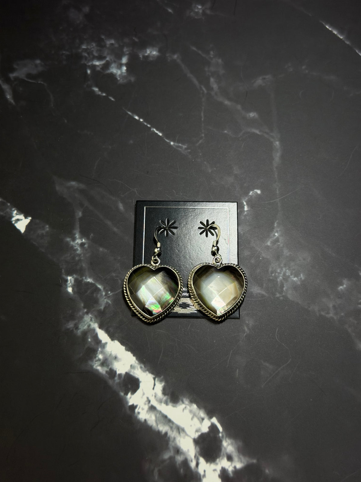 Navajo Made Labradorite & Sterling Silver Dangle Earrings