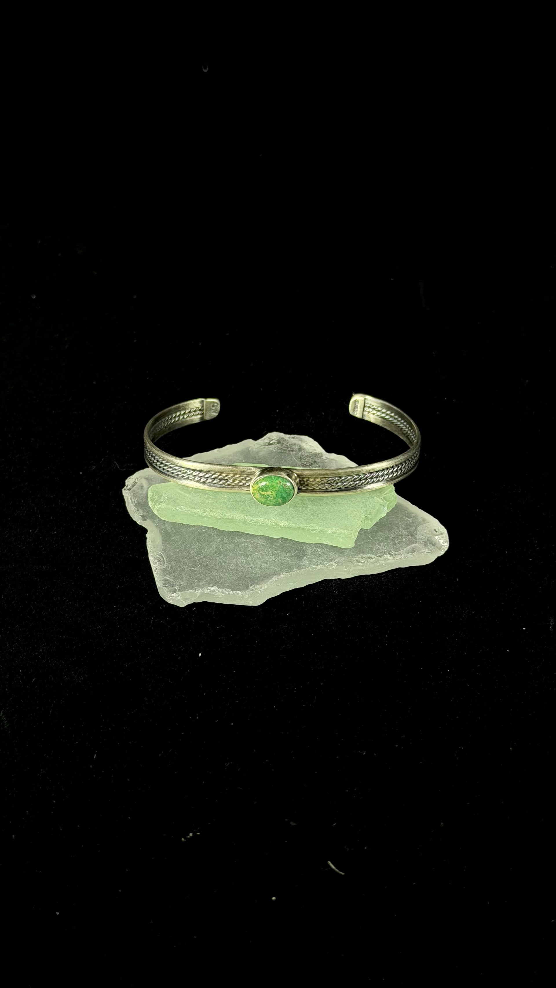 Gilbert Wilson Kingman Turquoise & Sterling Silver Cuff Bracelet