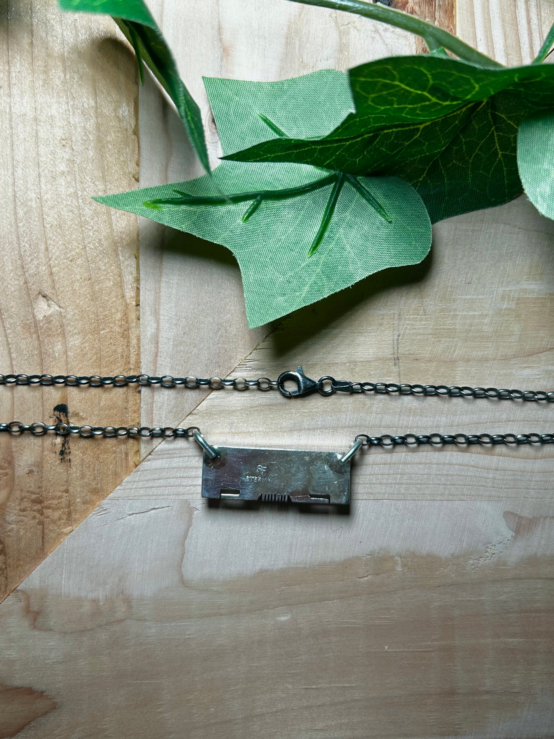 Steve Francisco Cotton Candy Mohave & Sterling Silver Necklace