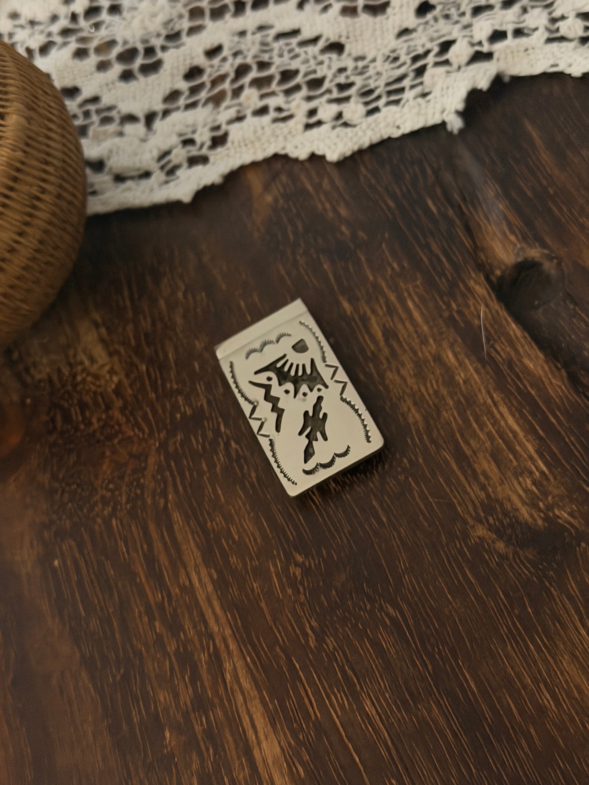Navajo Made Sterling Silver Money Clip