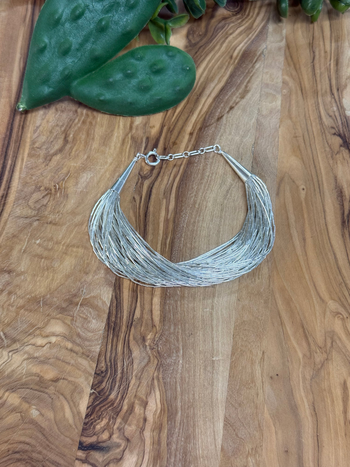Southwest Handmade Liquid Silver 50 Strand Bracelet