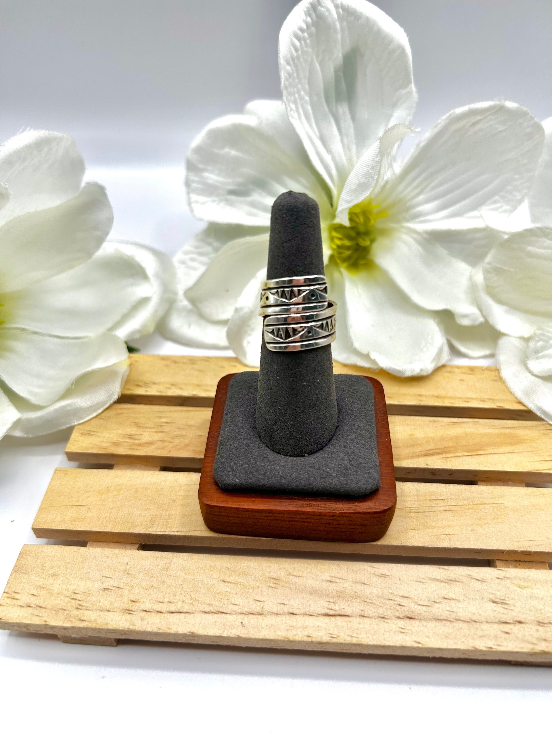 Landon Secatero Sterling Silver Adjustable Ring