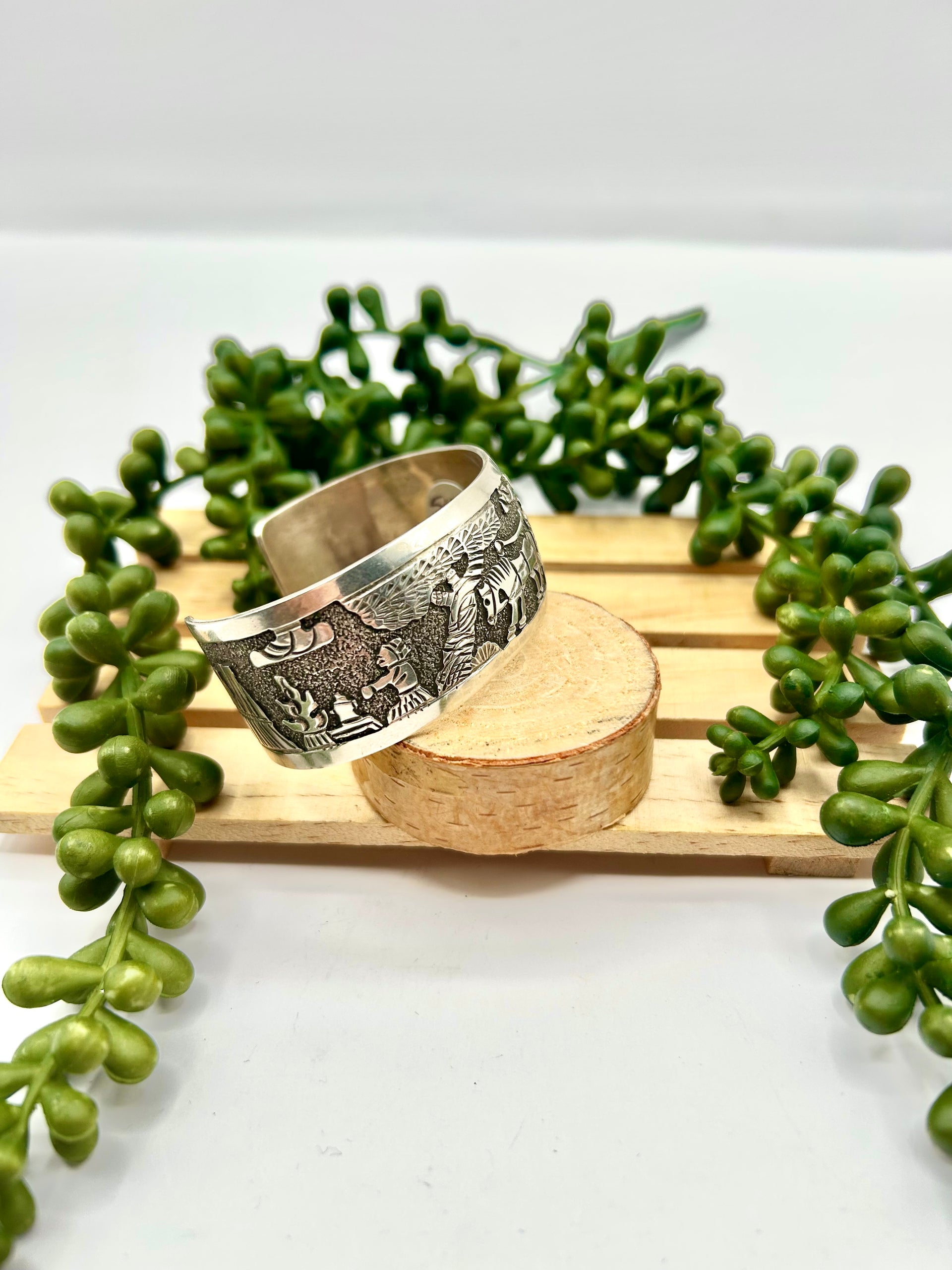 Elaine Becenti Sterling Silver Cuff Bracelet