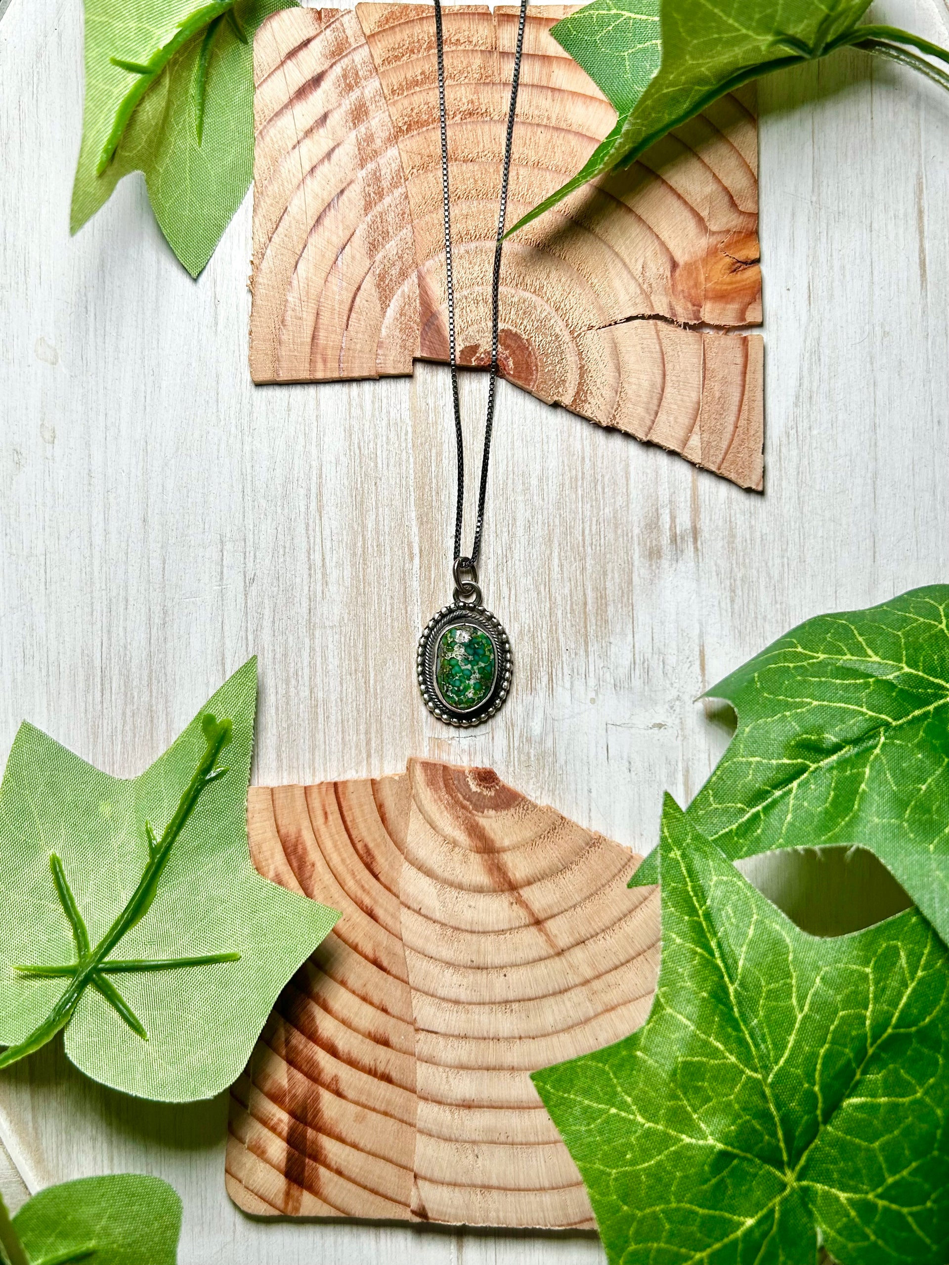 Randy Billy Sonoran Gold Turquoise & Sterling Silver Necklace