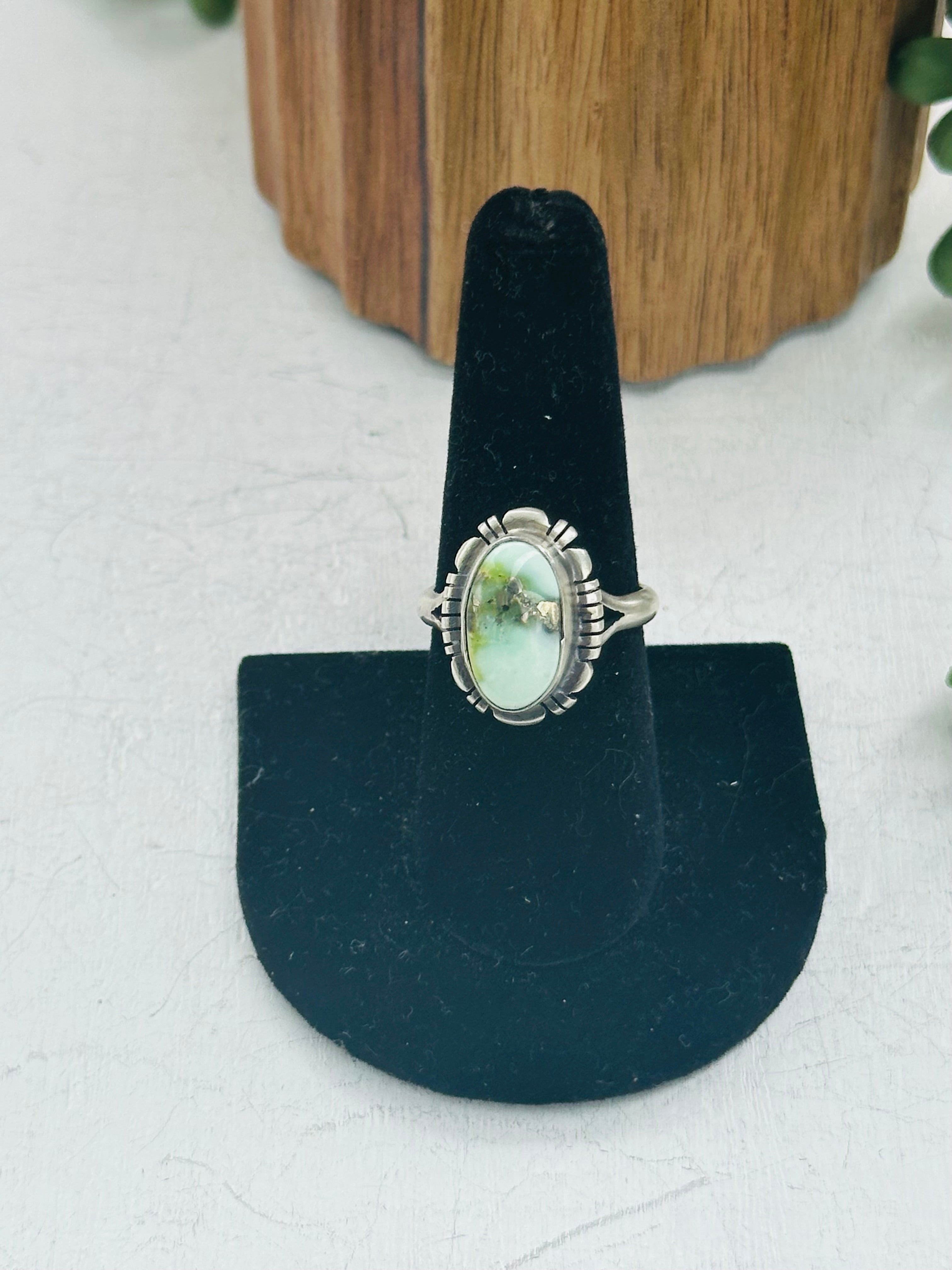 Jerold Francisco Palomino Variscite & Sterling Silver Rings