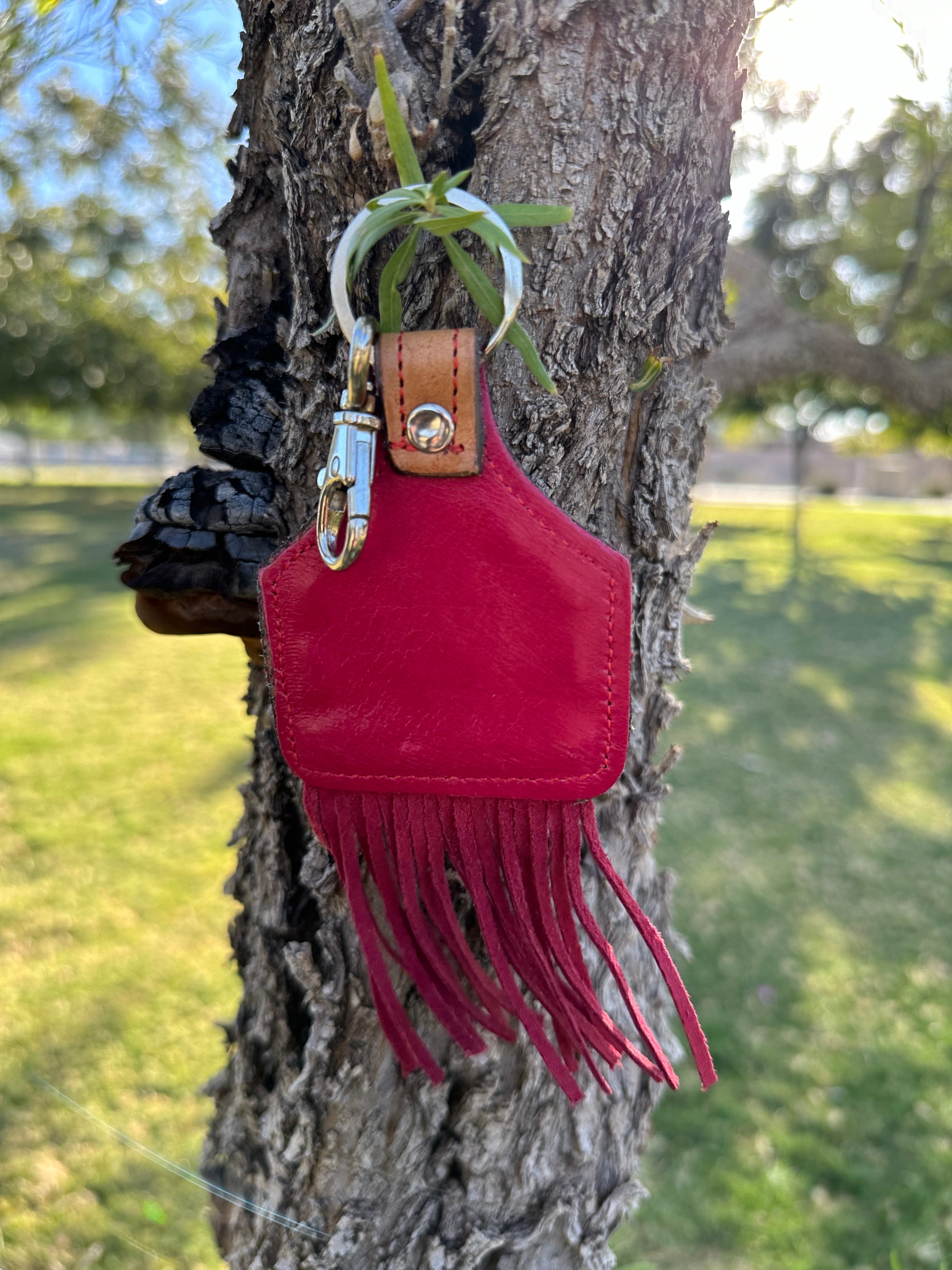 Genuine Tooled Leather Key Chain