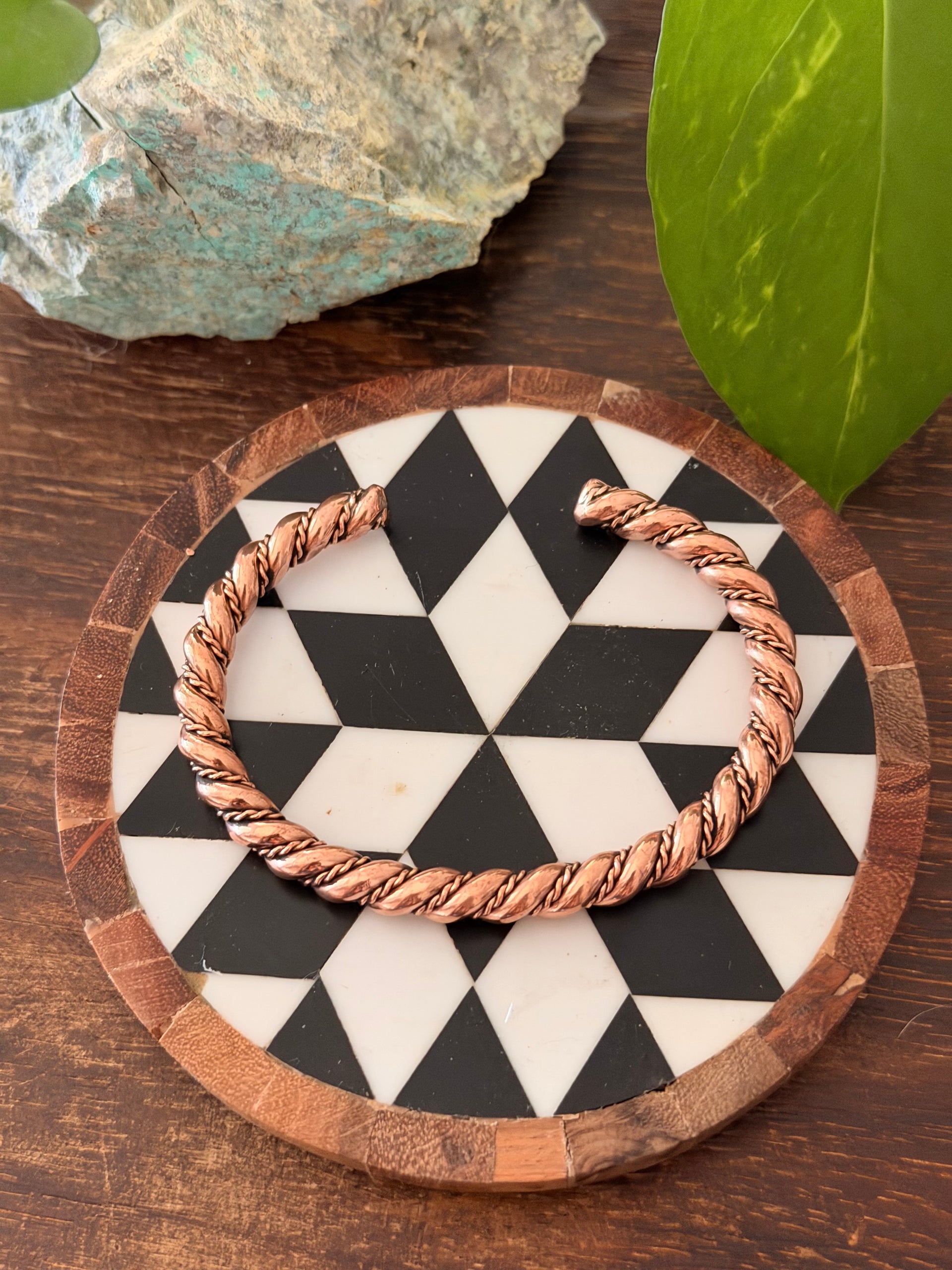 Navajo Made Copper Cuff Bracelet