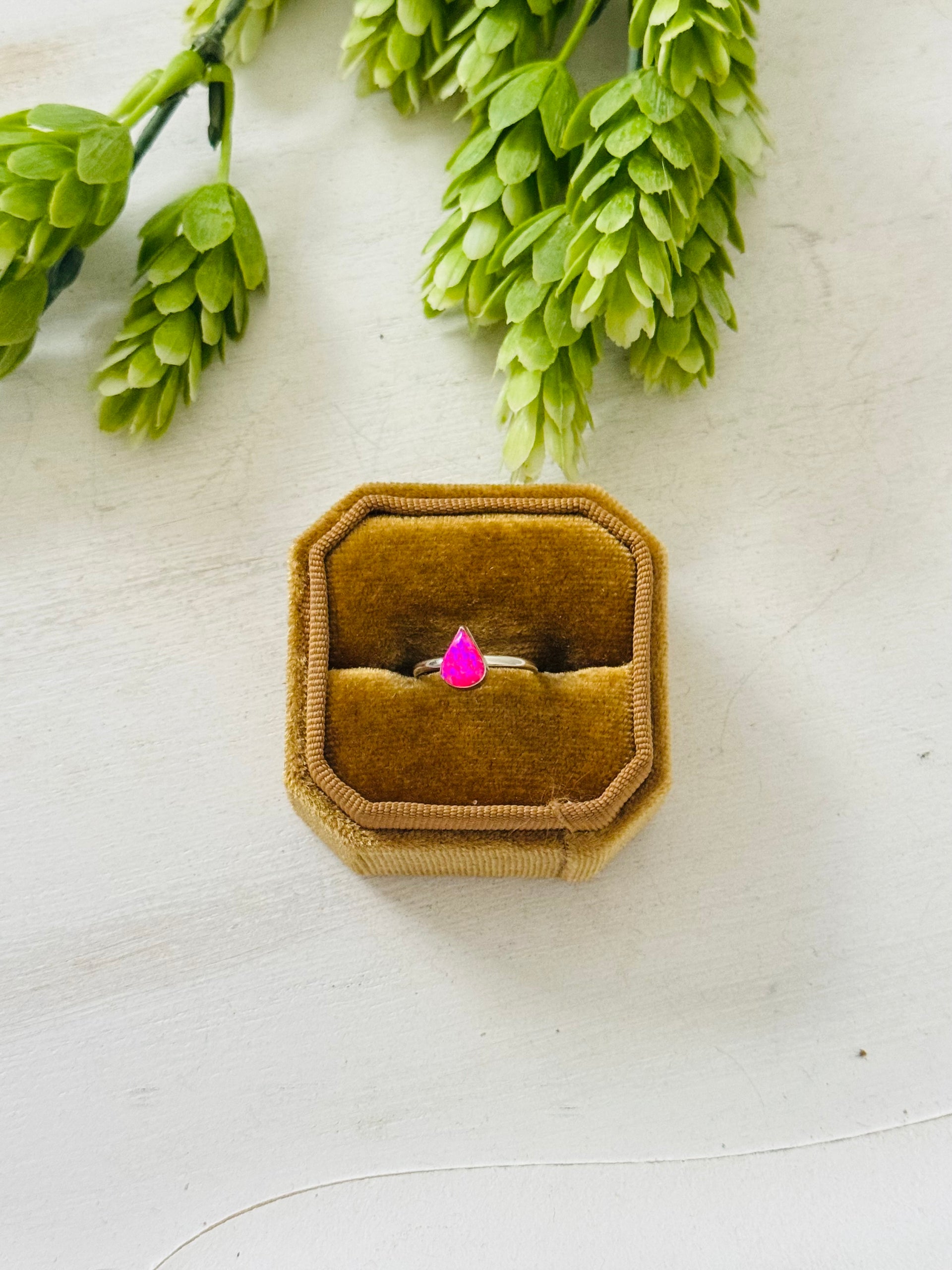 Navajo Made Opal & Sterling Silver Ring