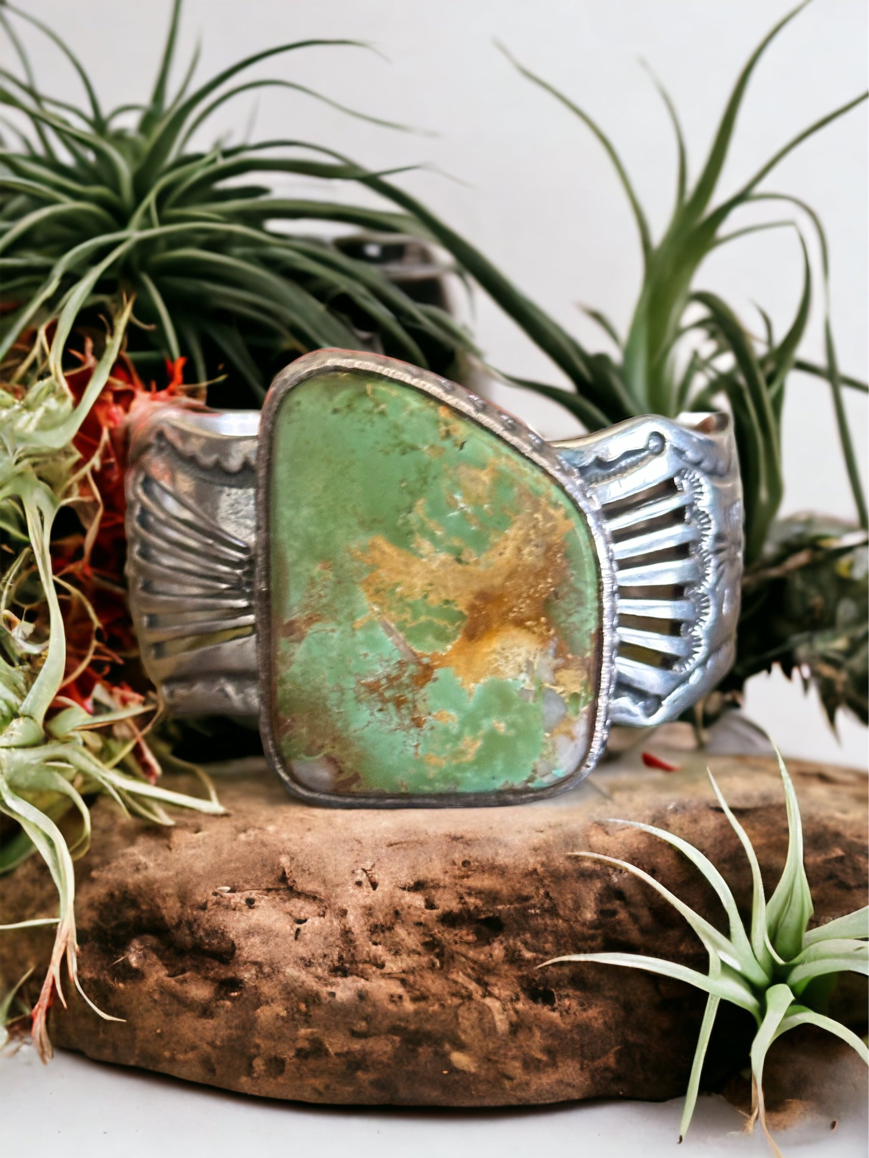 Lorenzo James Royston Turquoise & Sterling Silver Cuff Bracelet