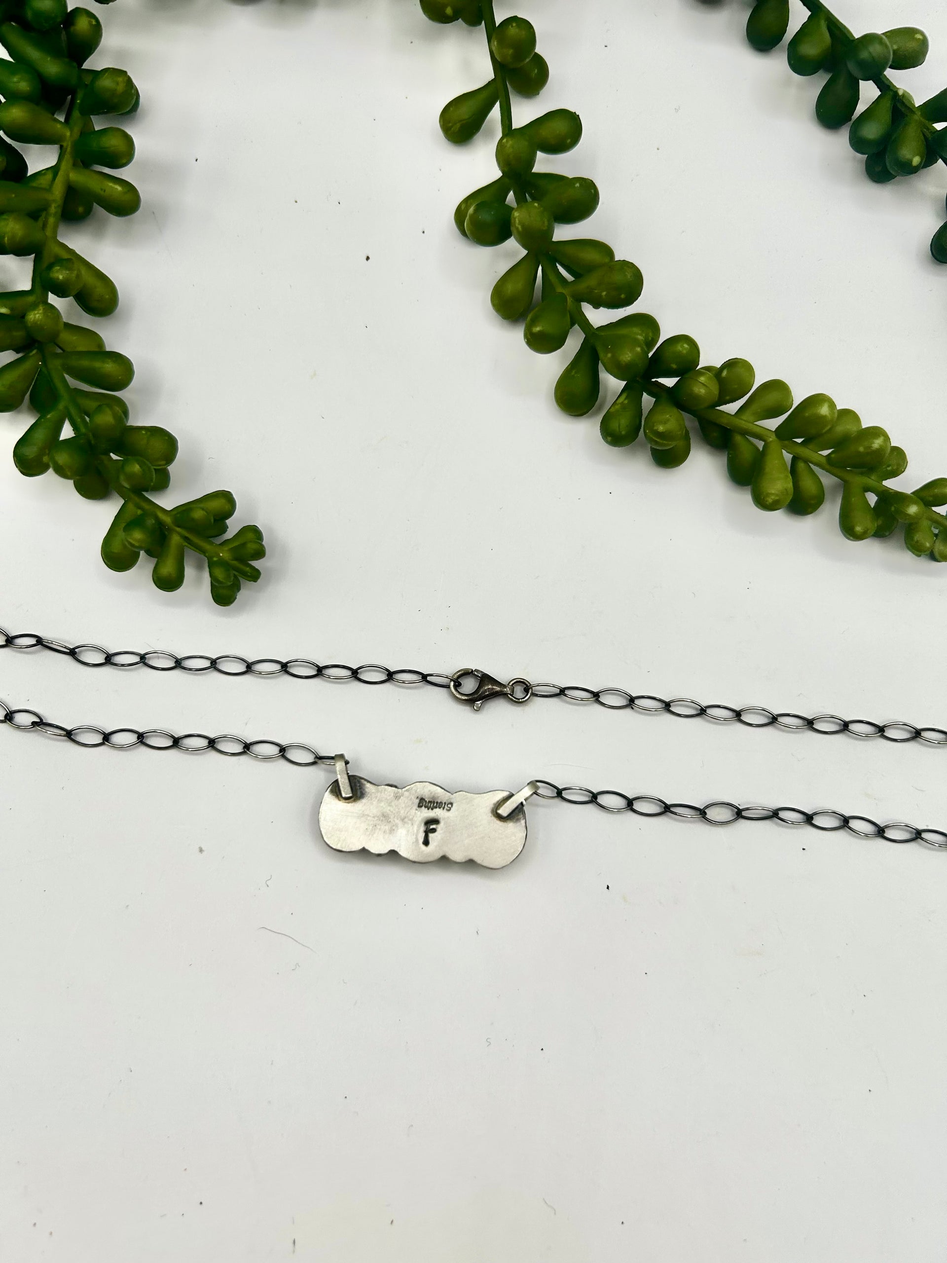 Navajo Made Mine 8 Turquoise & Sterling Silver Necklace