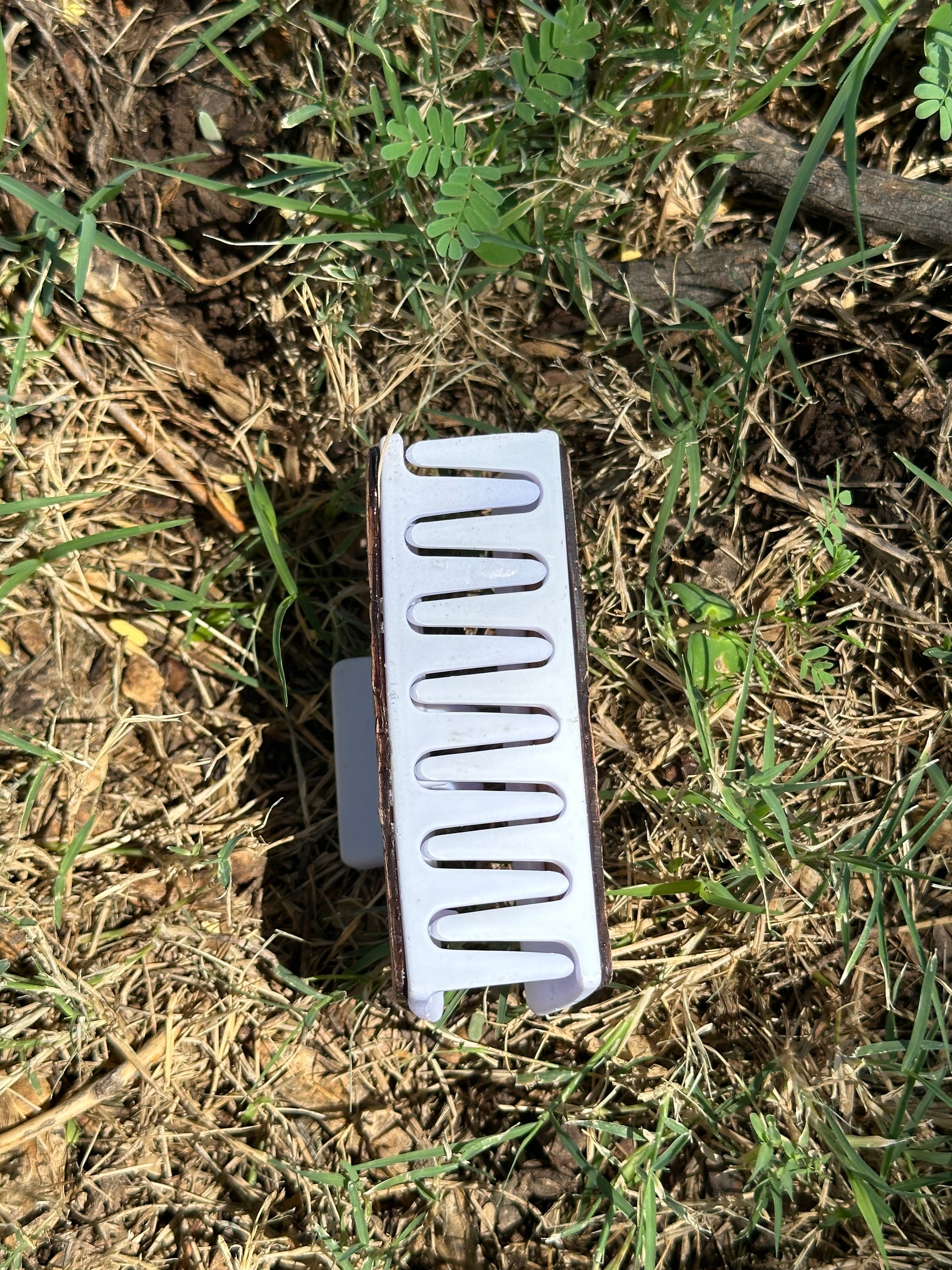 Genuine Tooled Leather Hair Clip
