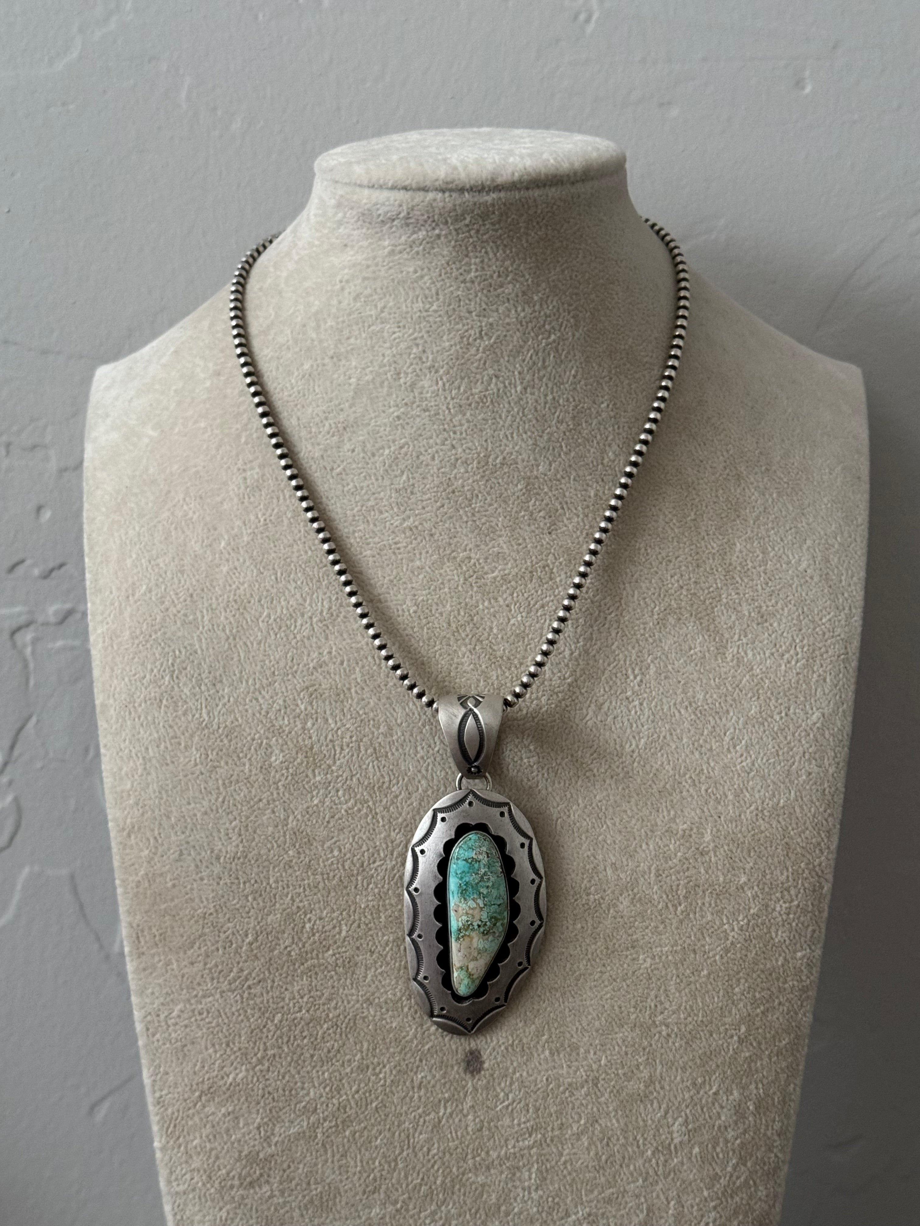 Roland Tom Royston Turquoise & Sterling Silver Pendant