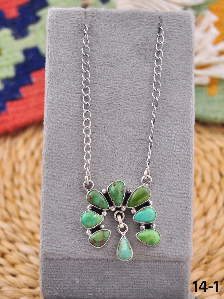 Southwest Made Royston Turquoise & Sterling Silver Necklace