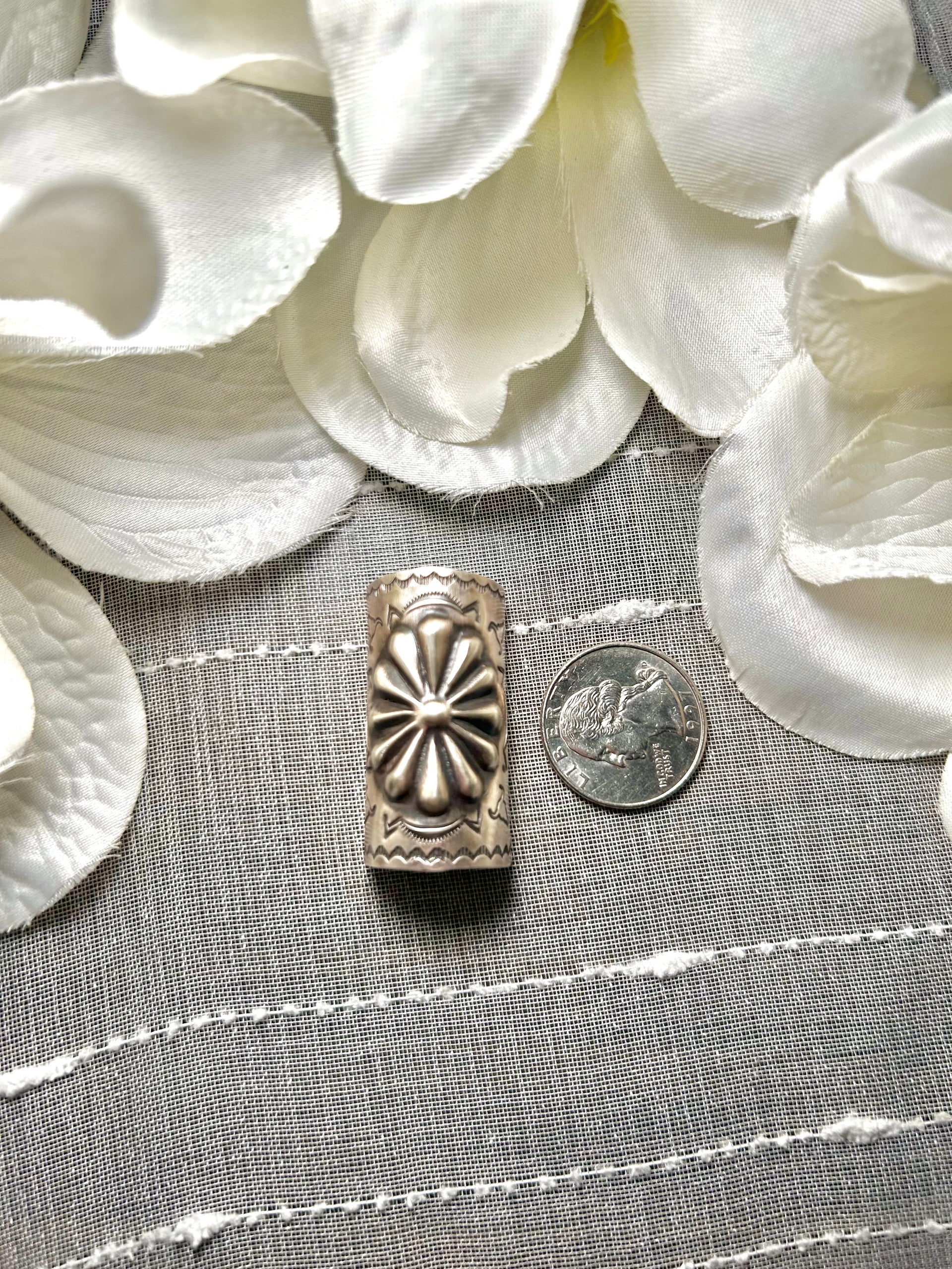 Navajo Made Sterling Silver Ponytail Holder