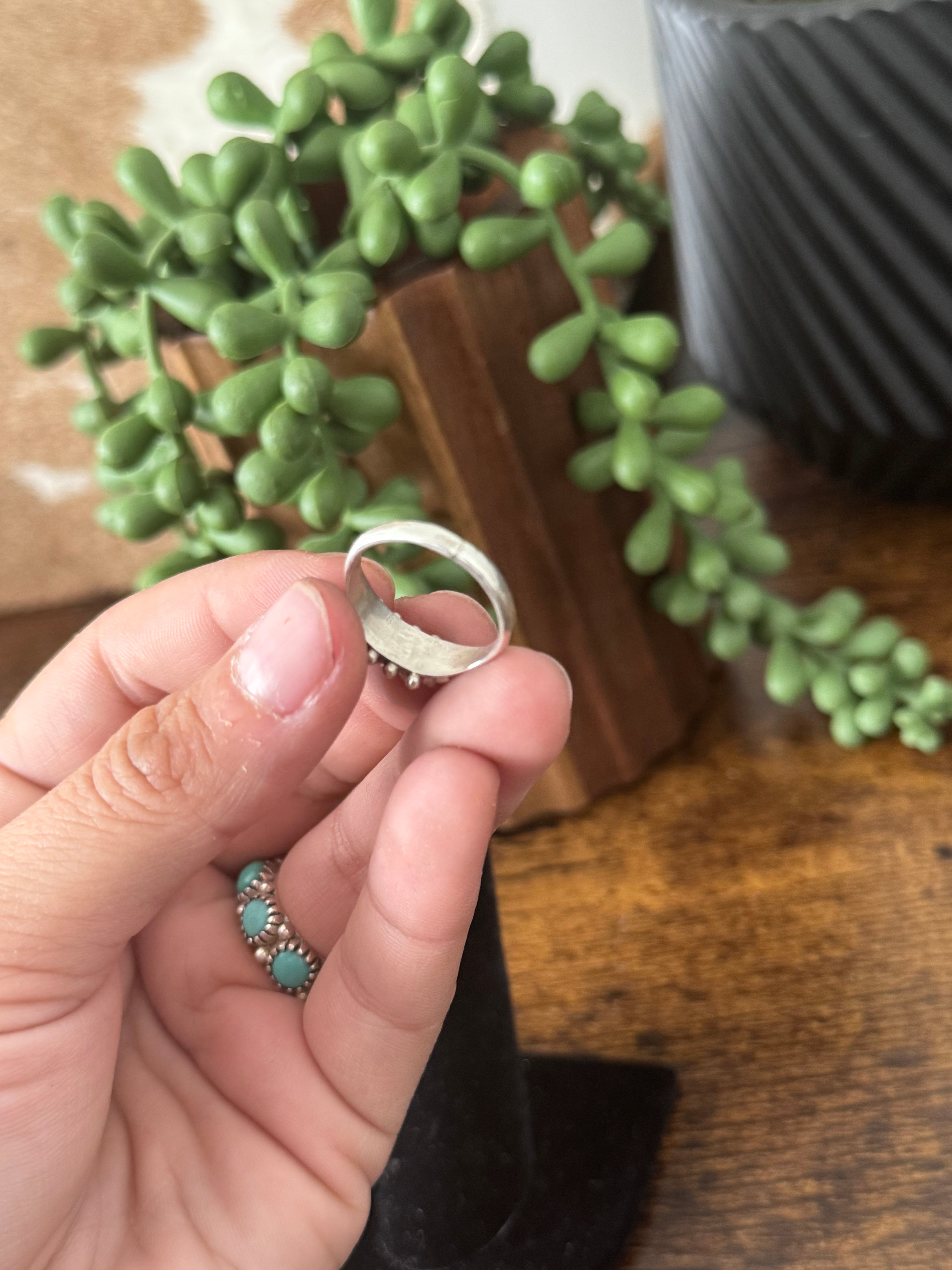 Zuni Made Turquoise & Sterling Silver Ring