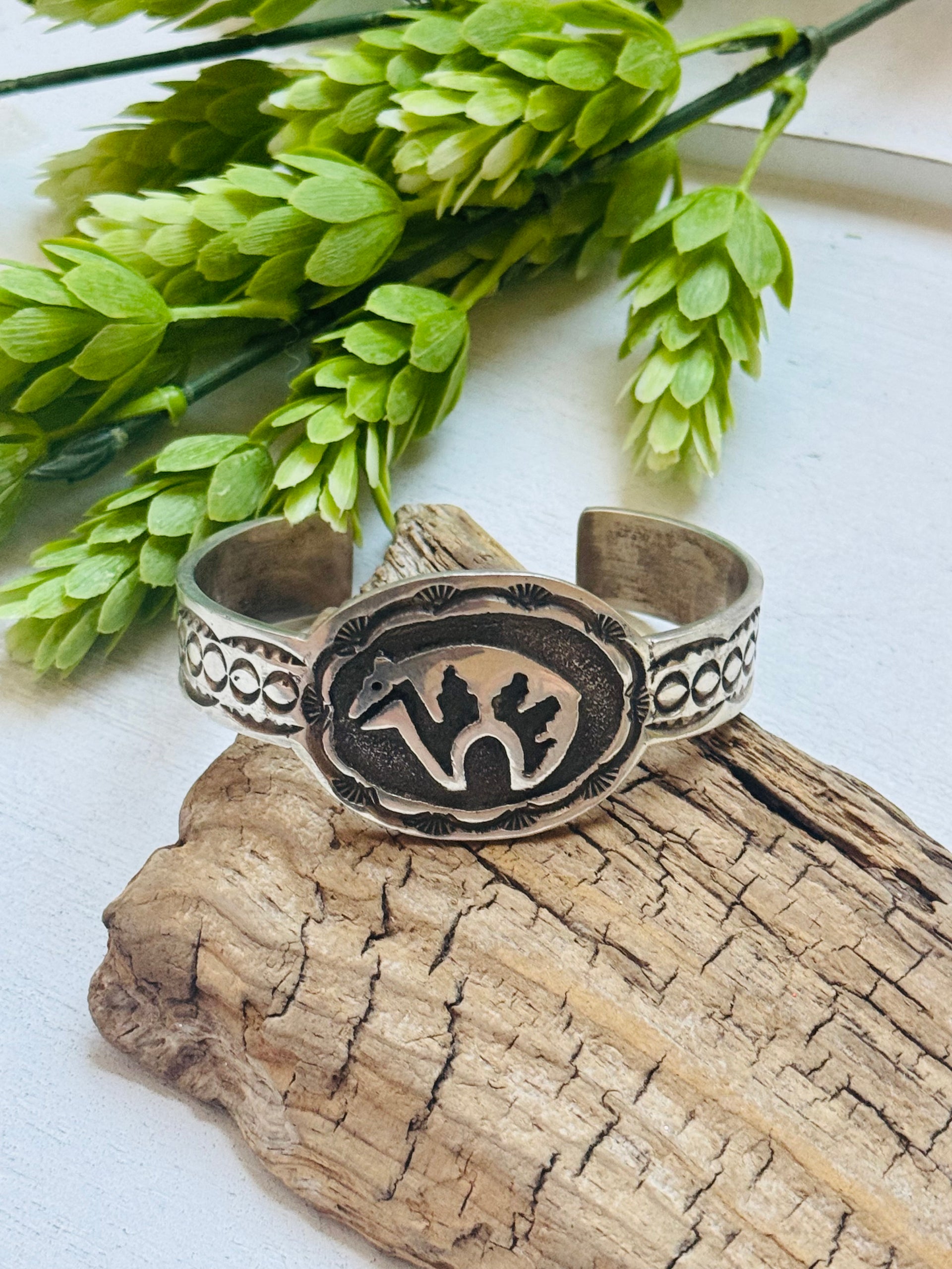 Navajo Sterling Silver Cuff Bracelet