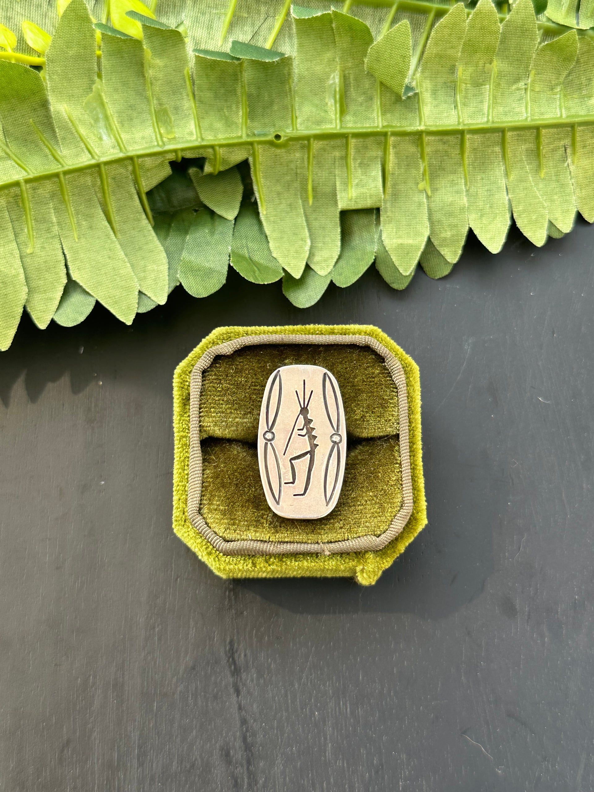 Vintage Navajo Made Sterling Silver Ring Size 4