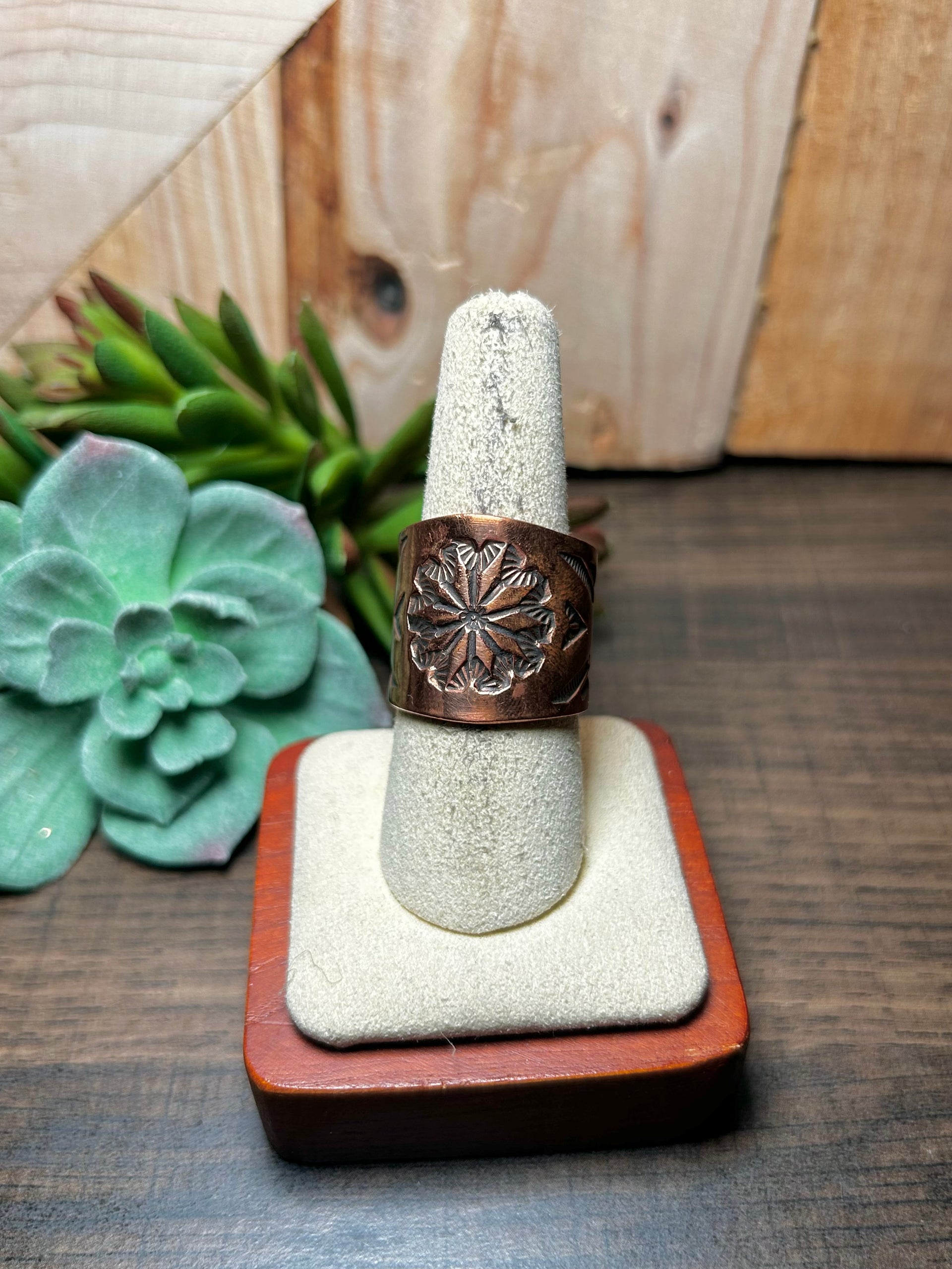 Navajo Made Copper Ring Size 8.5