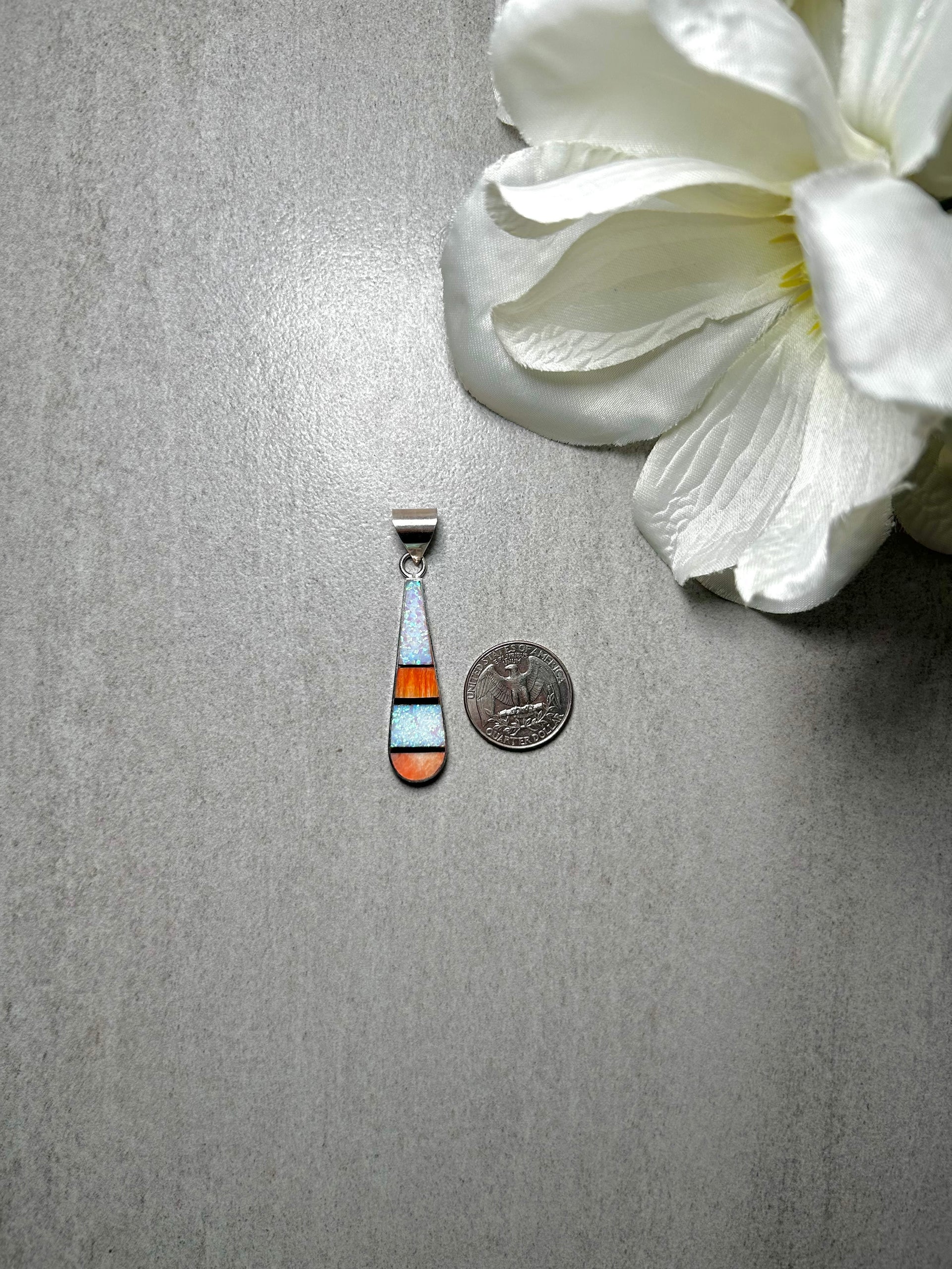 Harold Smith Multi Stone & Sterling Silver Pendant