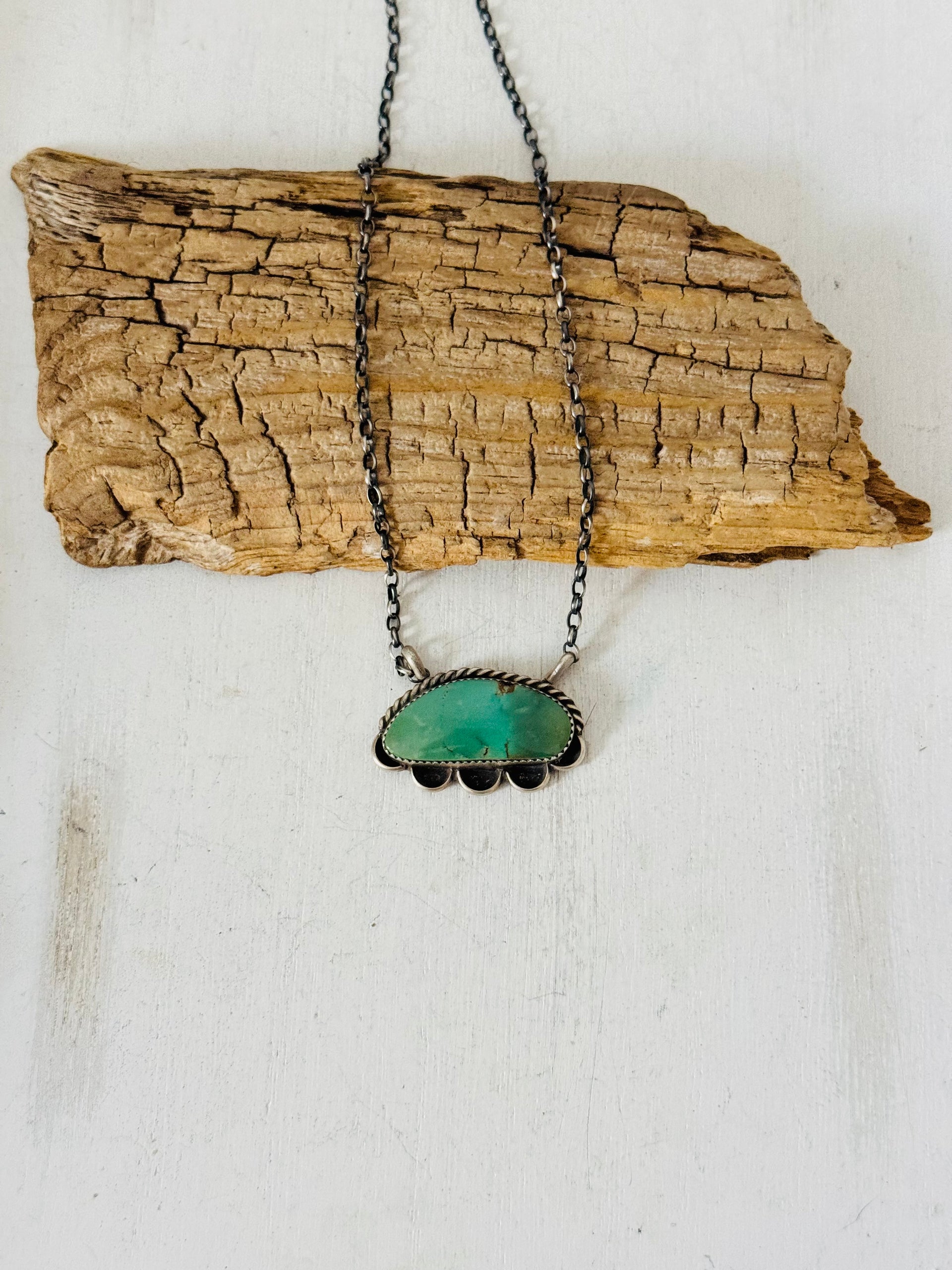 Juanita Mcdonal Kingman Turquoise & Sterling Silver Necklace