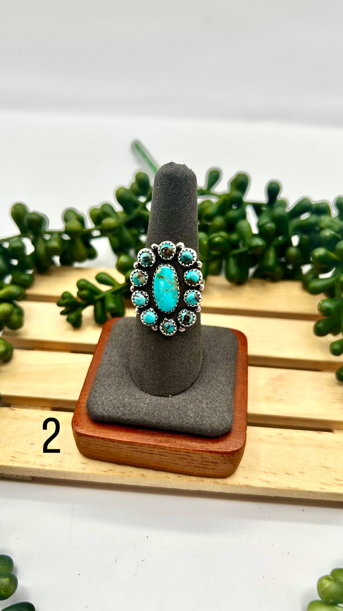 Navajo Made Red Skin Turquoise & Sterling Silver Ring