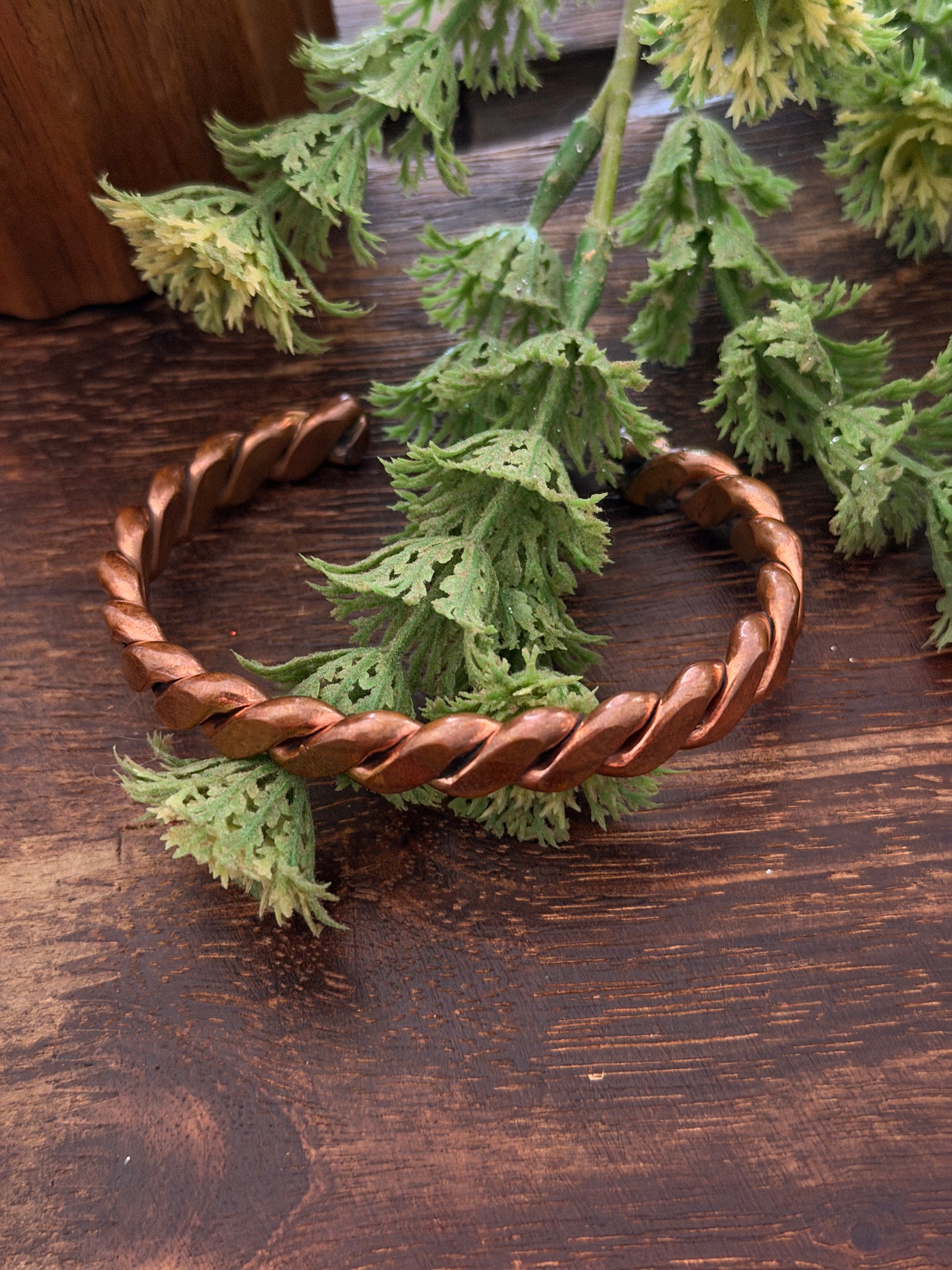 Navajo Made Copper Cuff Bracelet