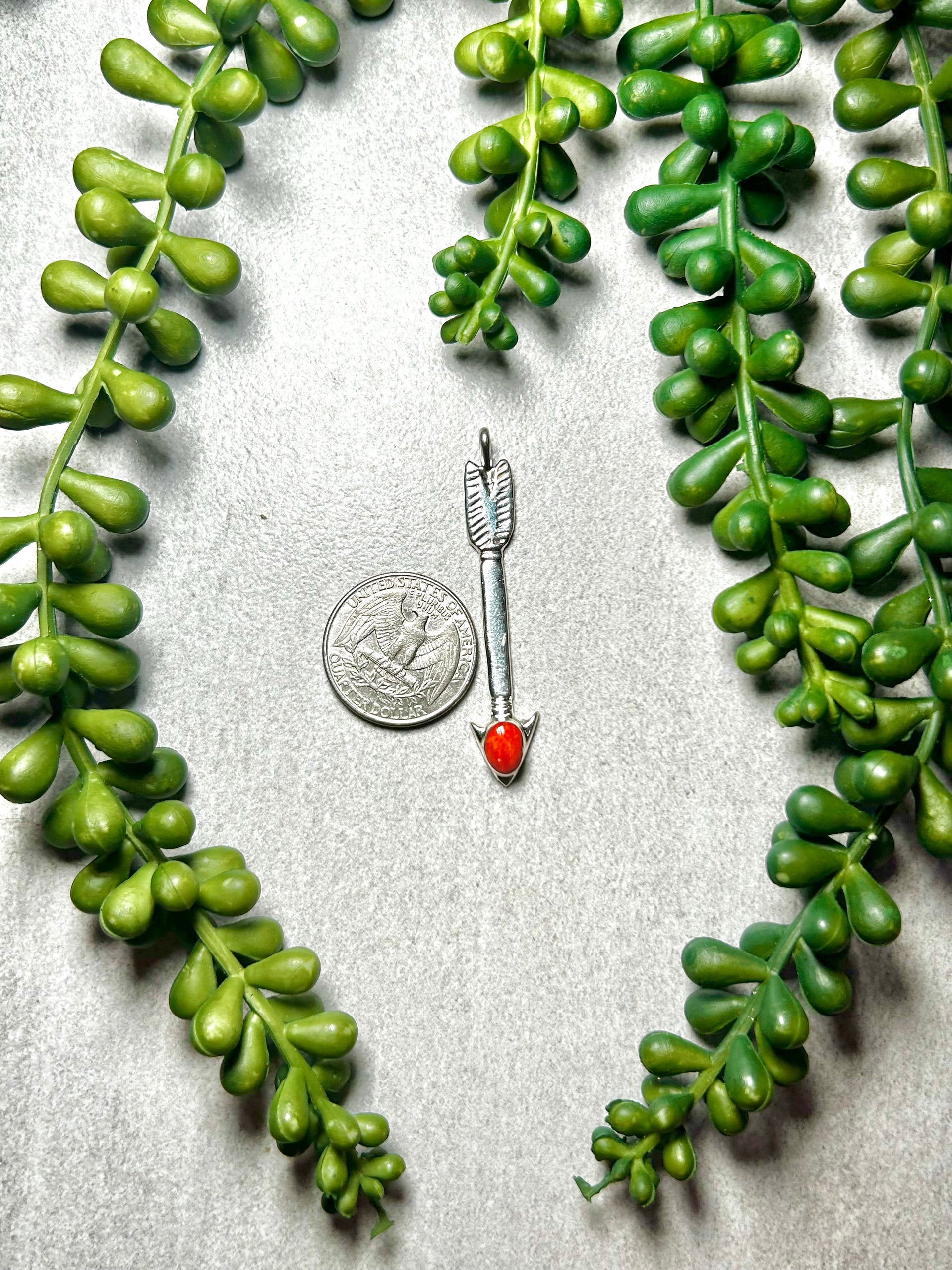 Joe Martinez Spiny Oyster & Sterling Silver Pendant