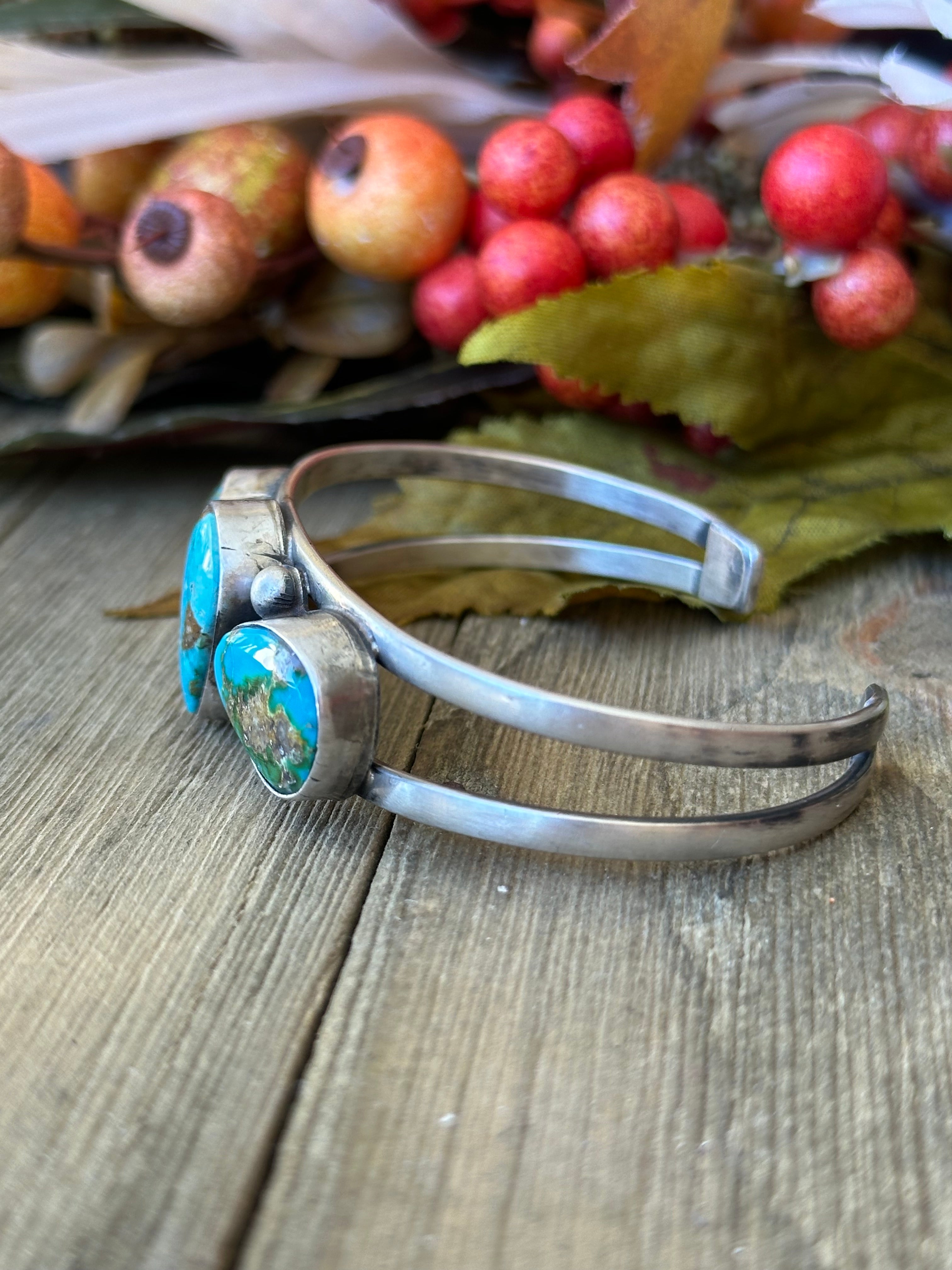 Kathleen Livingston Sonoran Mountain Turquoise & Sterling Silver Cuff Bracelet