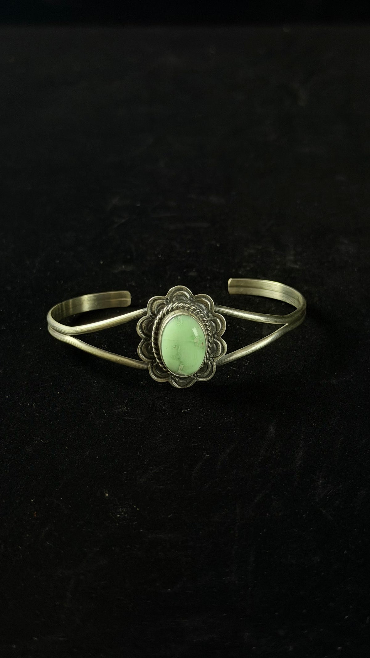 Dave Skeets Paloma Variscite & Sterling Silver Cuff Bracelet